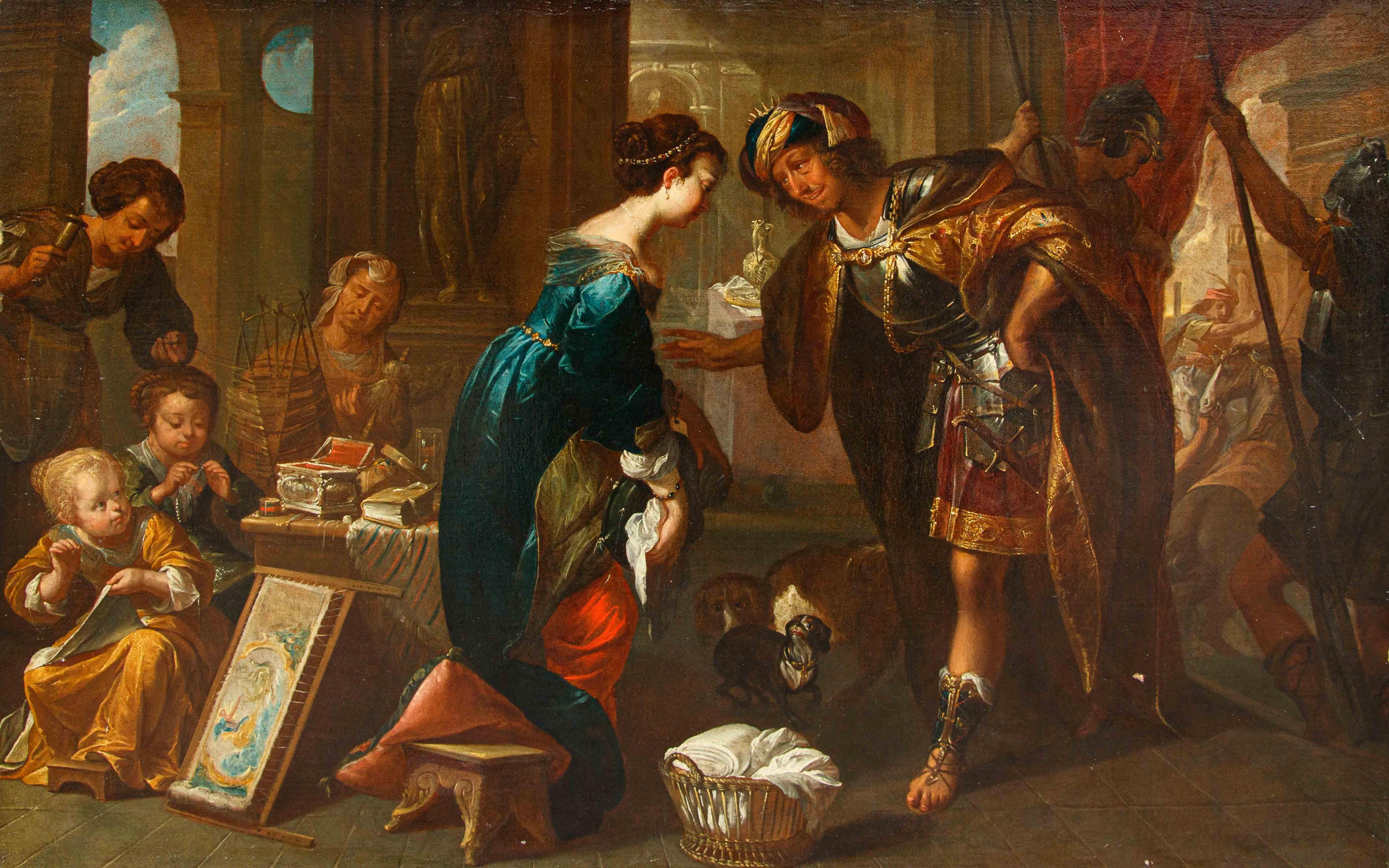 Di Jan van den Hecke (Kwaremont, 1620 – Anversa, 1684), Tarquinio e Lucrezia