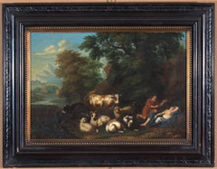 Scena pastorale del XVIII secolo di Jan van Gool, 1719
