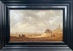Figures sur la plage de Scheveningen