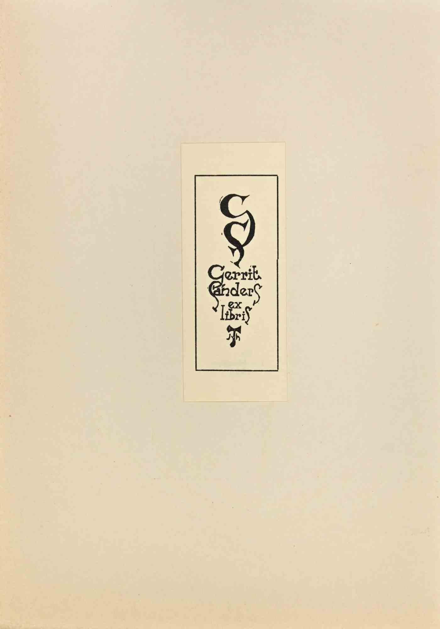 Ex-Libris Cerrit Sanders ist ein Kunstwerk von Jan Van Heugten aus dem Jahr 1945. 

Holzschnitt auf Papier. Das Werk ist auf Karton geklebt und auf der Rückseite auf einem Schild signiert. 

Abmessungen insgesamt: 21 x 15 cm.

Gute Bedingungen.

Das
