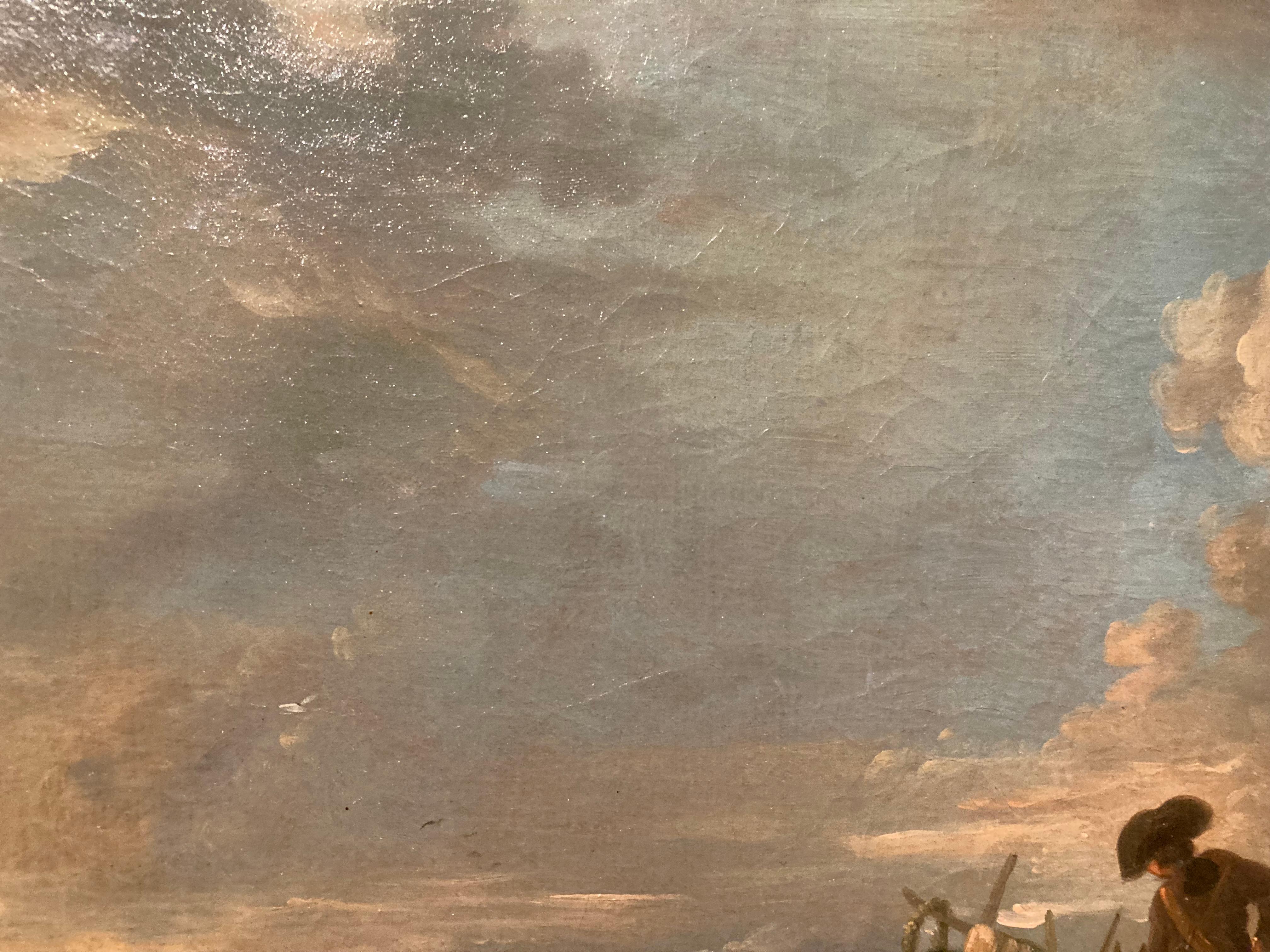 Peinture de maîtres anciens, Camp des soldats, Cercle Van Huchtenburg en vente 5