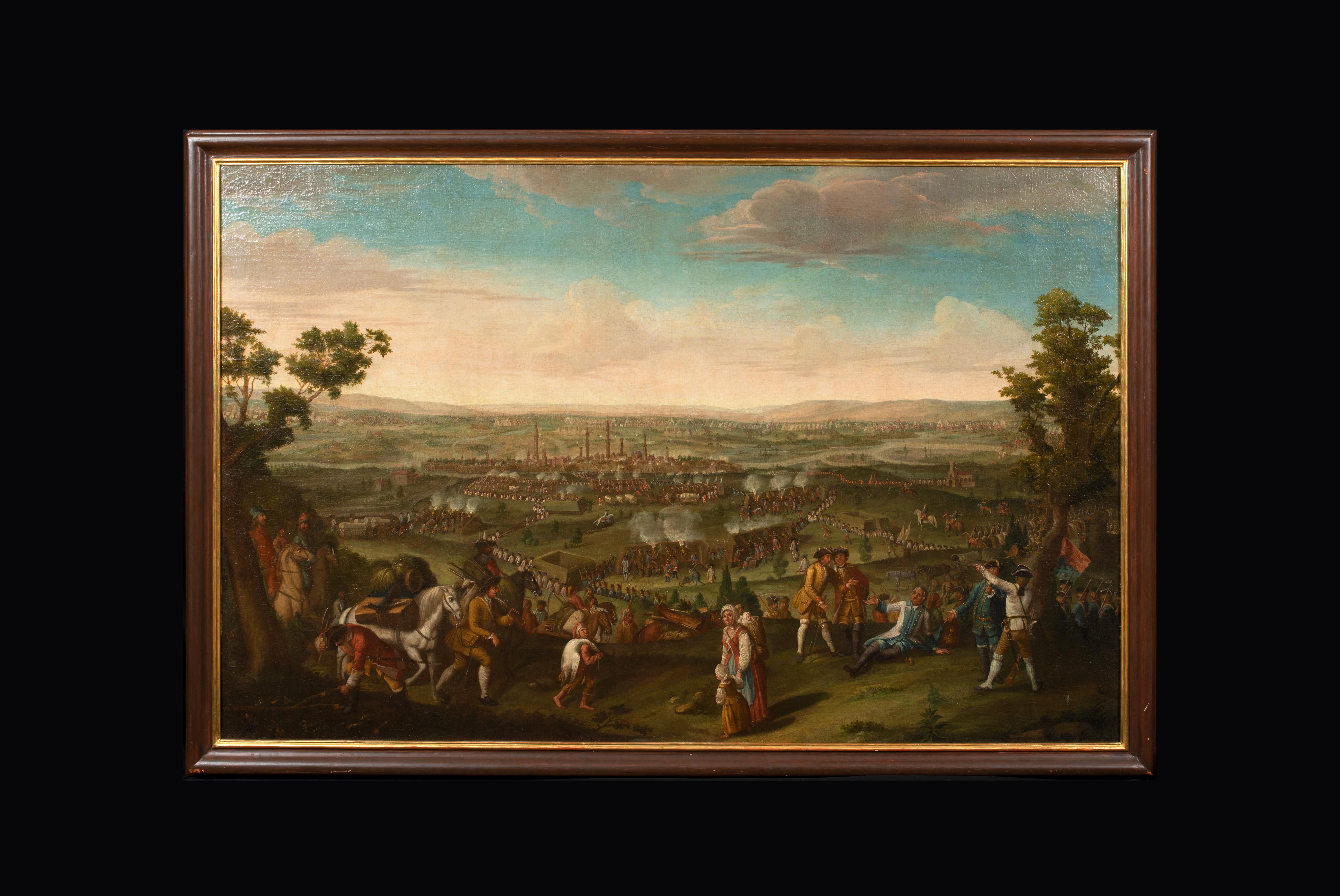 The Siege Of Belgrade, die Nachfolge, 1717 – Painting von Jan van Huchtenburg