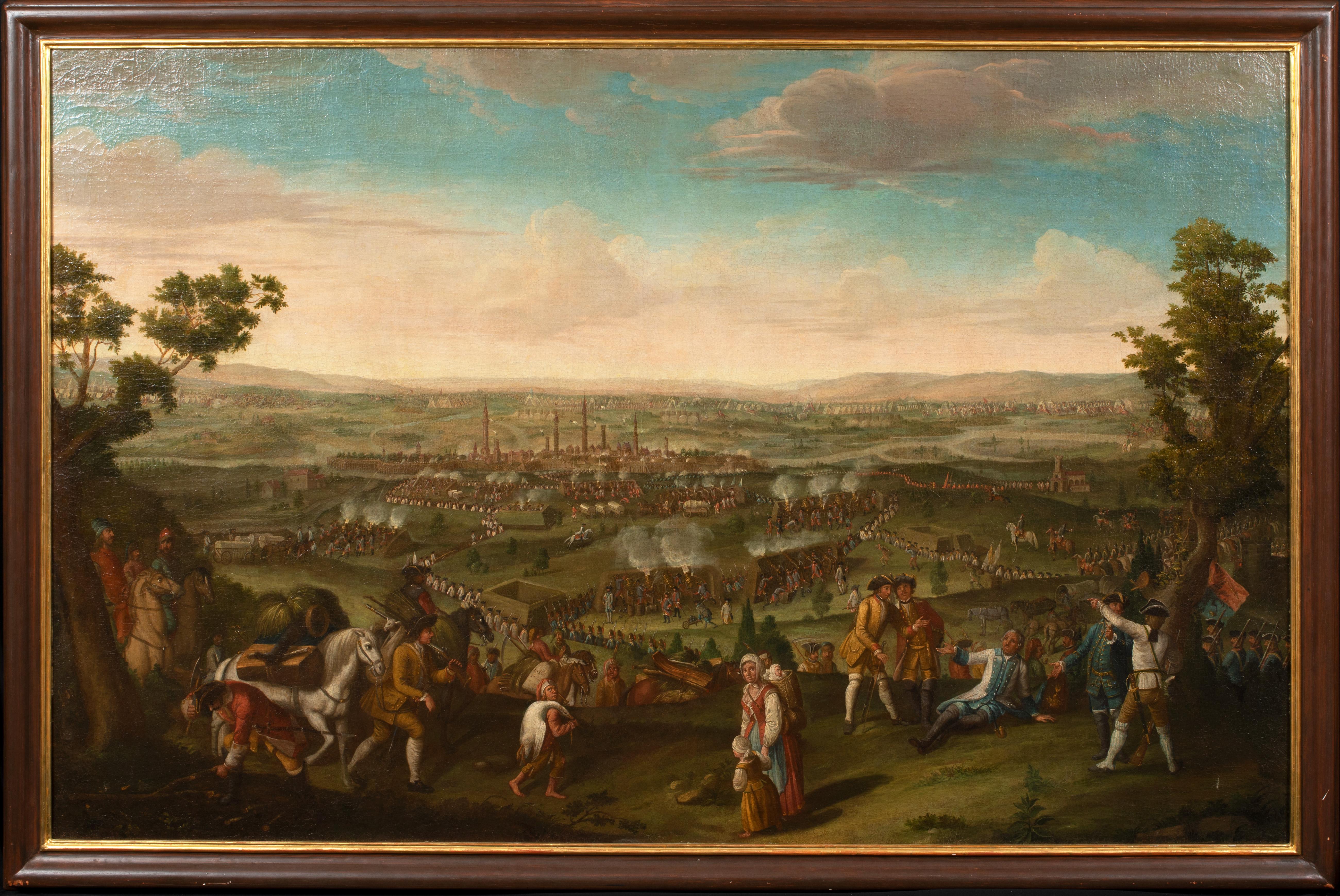 Jan van Huchtenburg Portrait Painting – The Siege Of Belgrade, die Nachfolge, 1717