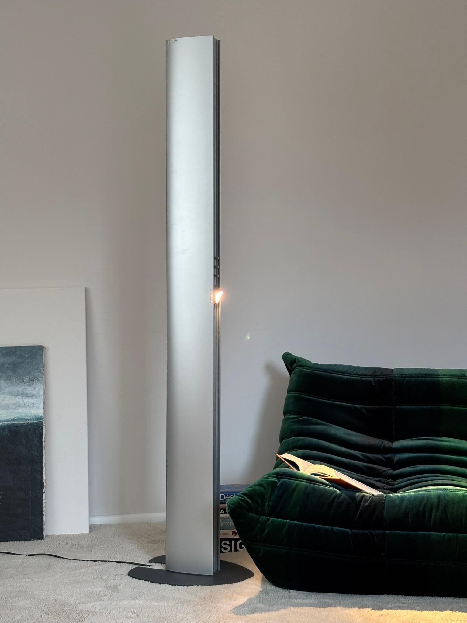 Aluminum Jan Van Lierde Echos Dimmable Floor Lamp for Artemide, 1980s For Sale