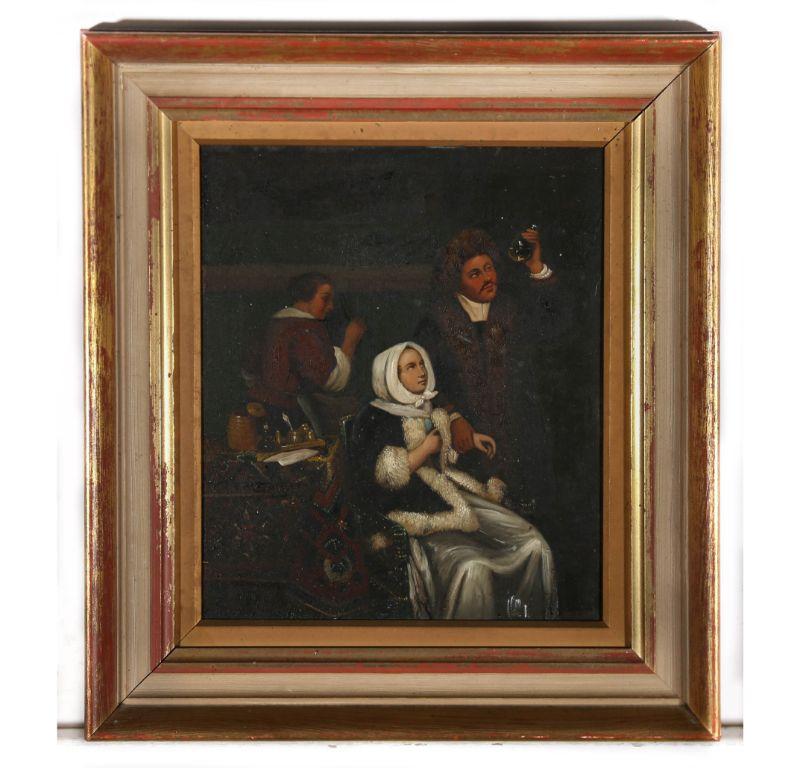 After Jan van Mieris (1660-1690) - 19th Century Oil, The Doctor For Sale 2