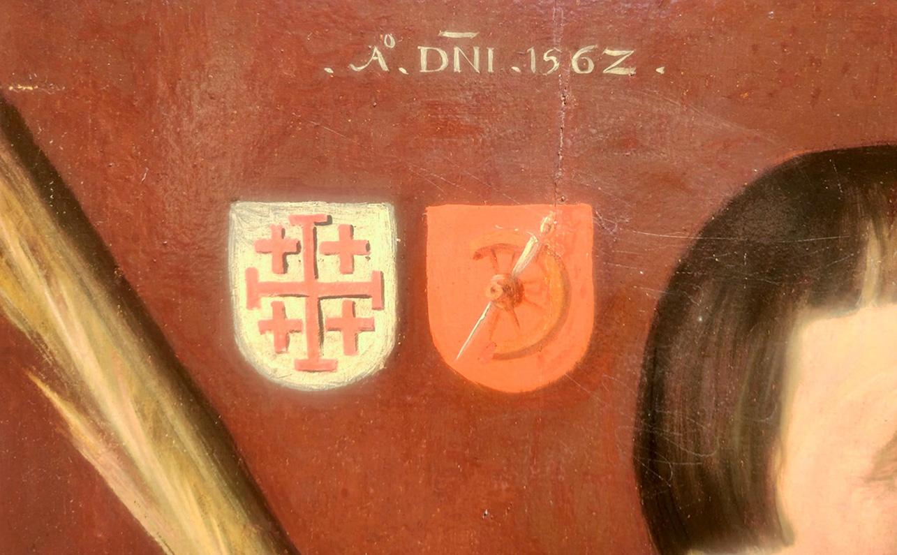XVIe siècle Jan van Scorel Portrait d'un membre de la confrérie de Jérusalem en vente 7