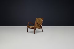 Chaise longue en bois attribué à Jan Vaněk, années 1940 Fonctionnalisme tchèque