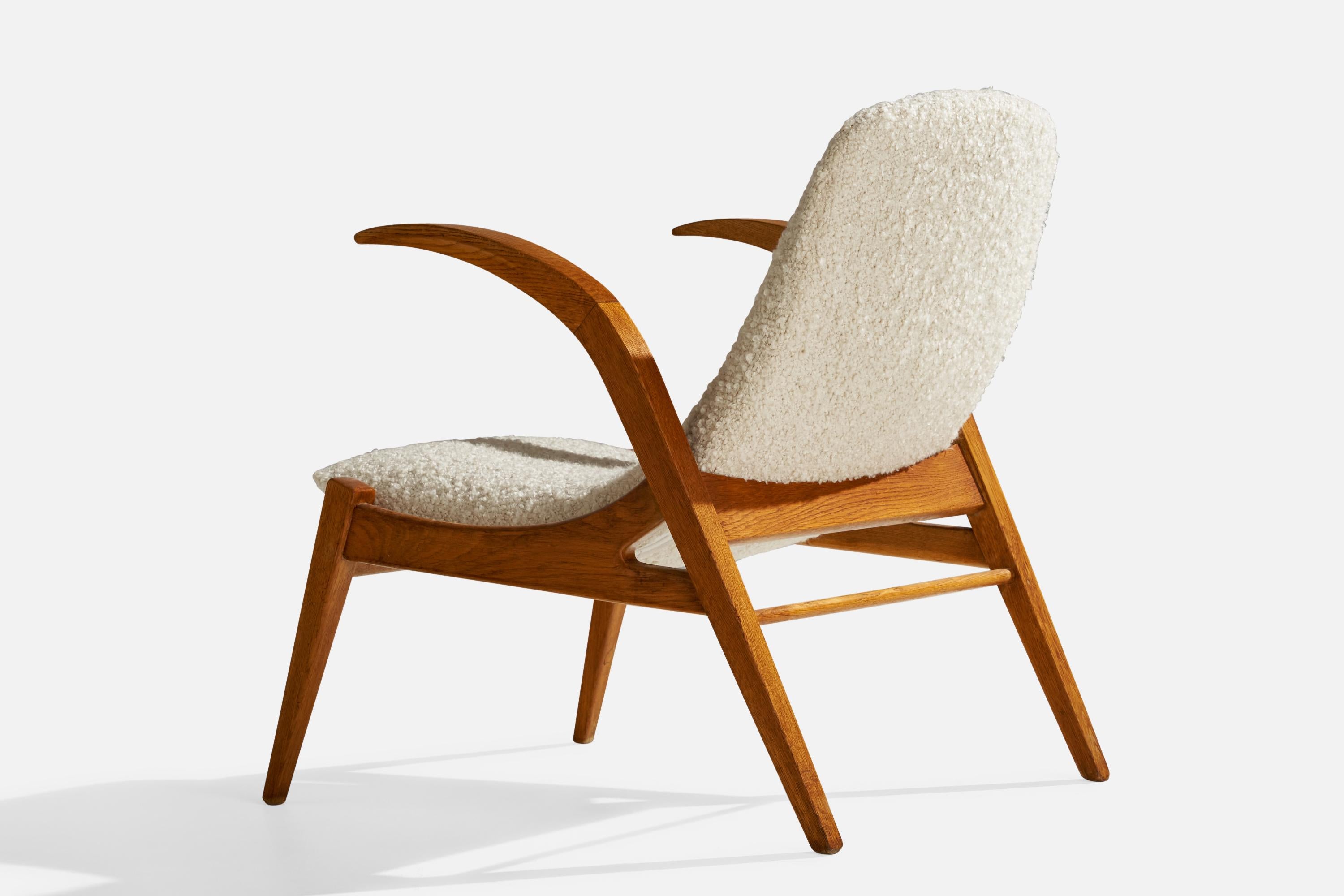 Jan Vaněk, Lounge Chairs, Wood, Fabric, Czech Republic, 1960s For Sale 1