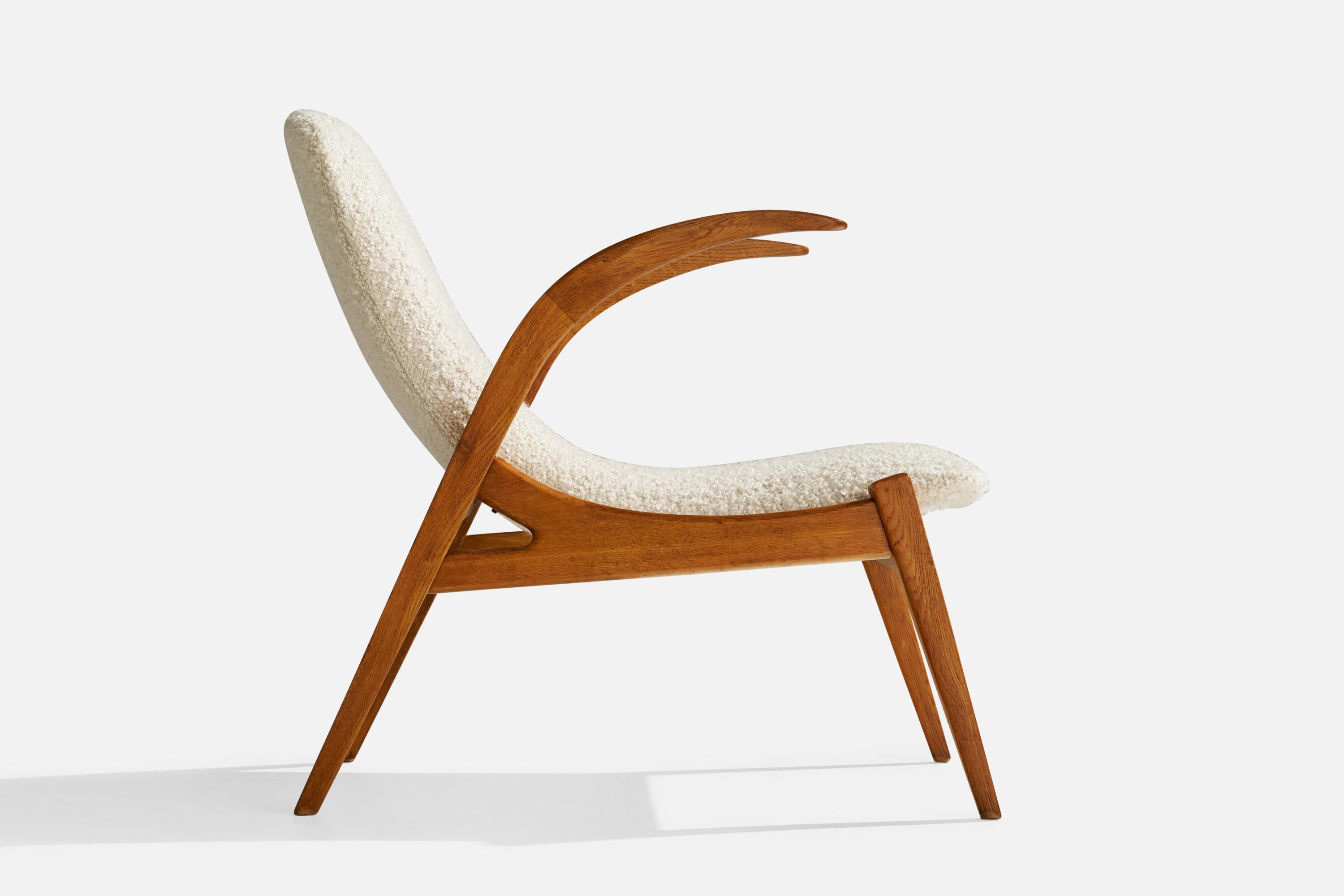 Jan Vaněk, Lounge Chairs, Wood, Fabric, Czech Republic, 1960s For Sale 2