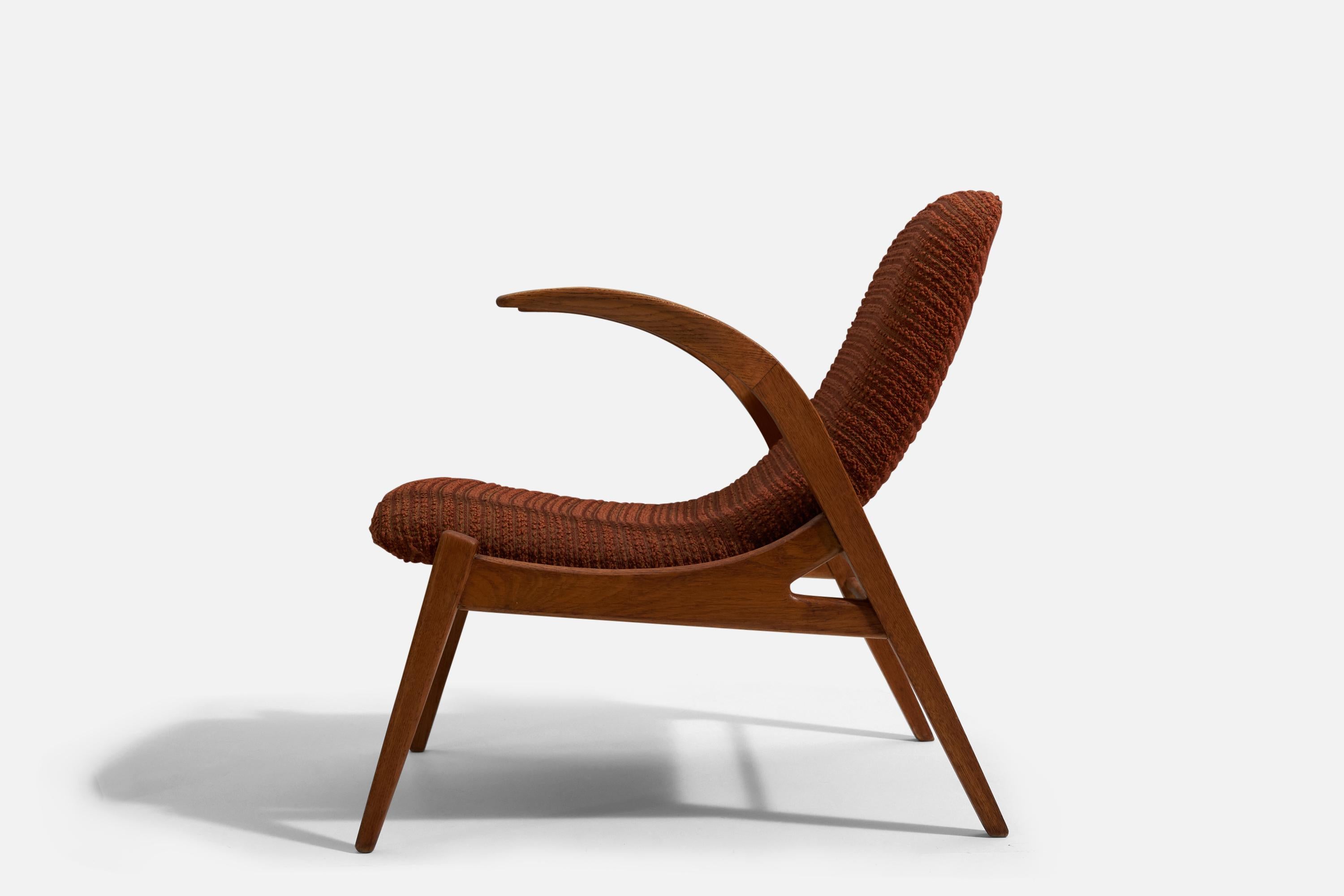 Mid-20th Century Jan Vaněk, Lounge Chairs, Wood, Fabric, Krásná Jizba, Czech Republic, 1960s