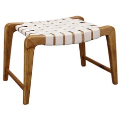 Sgabello Jan Vaněk Mid-Century Oak, Cecoslovacchia, anni 
50