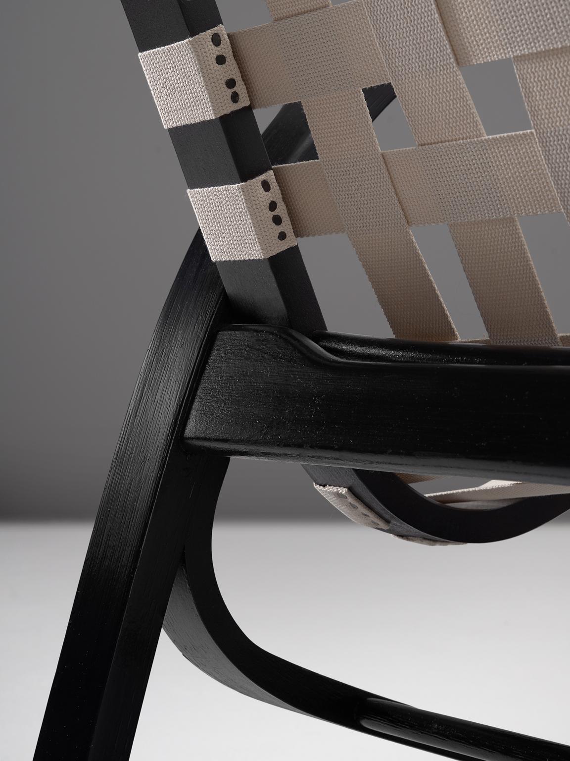 Fabric Jan Vanek Reupholstered Lounge Chairs