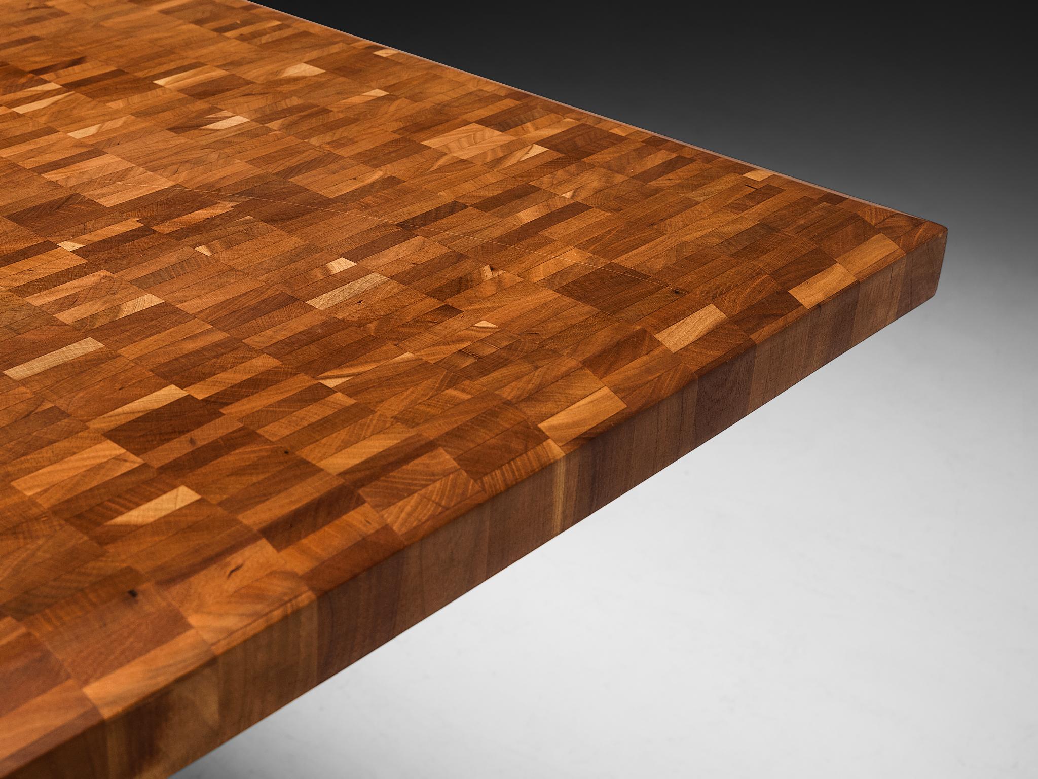 Postmoderne Table de salle à manger rare Jan Vlug en bois en vente