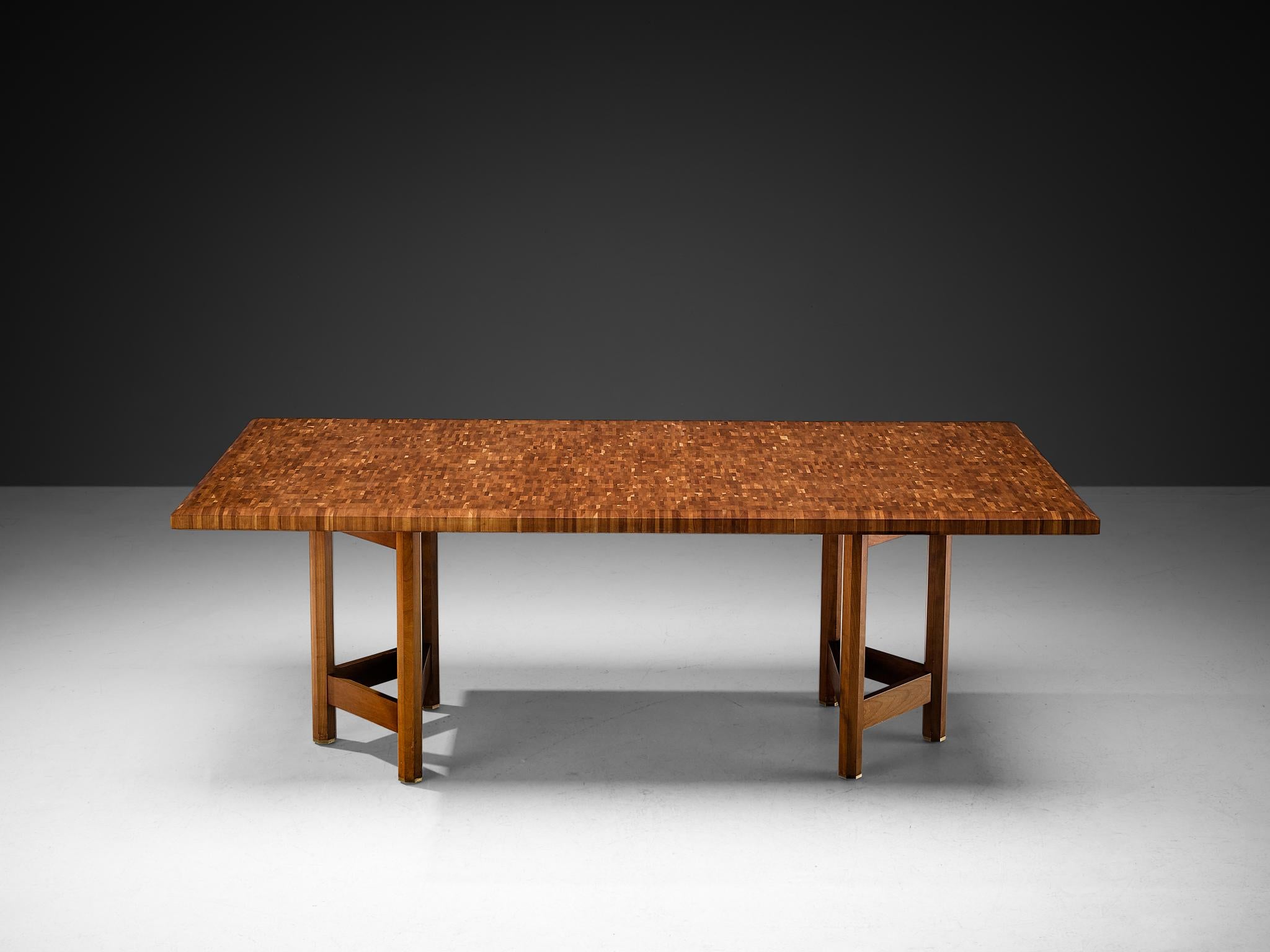 Belge Table de salle à manger rare Jan Vlug en bois en vente