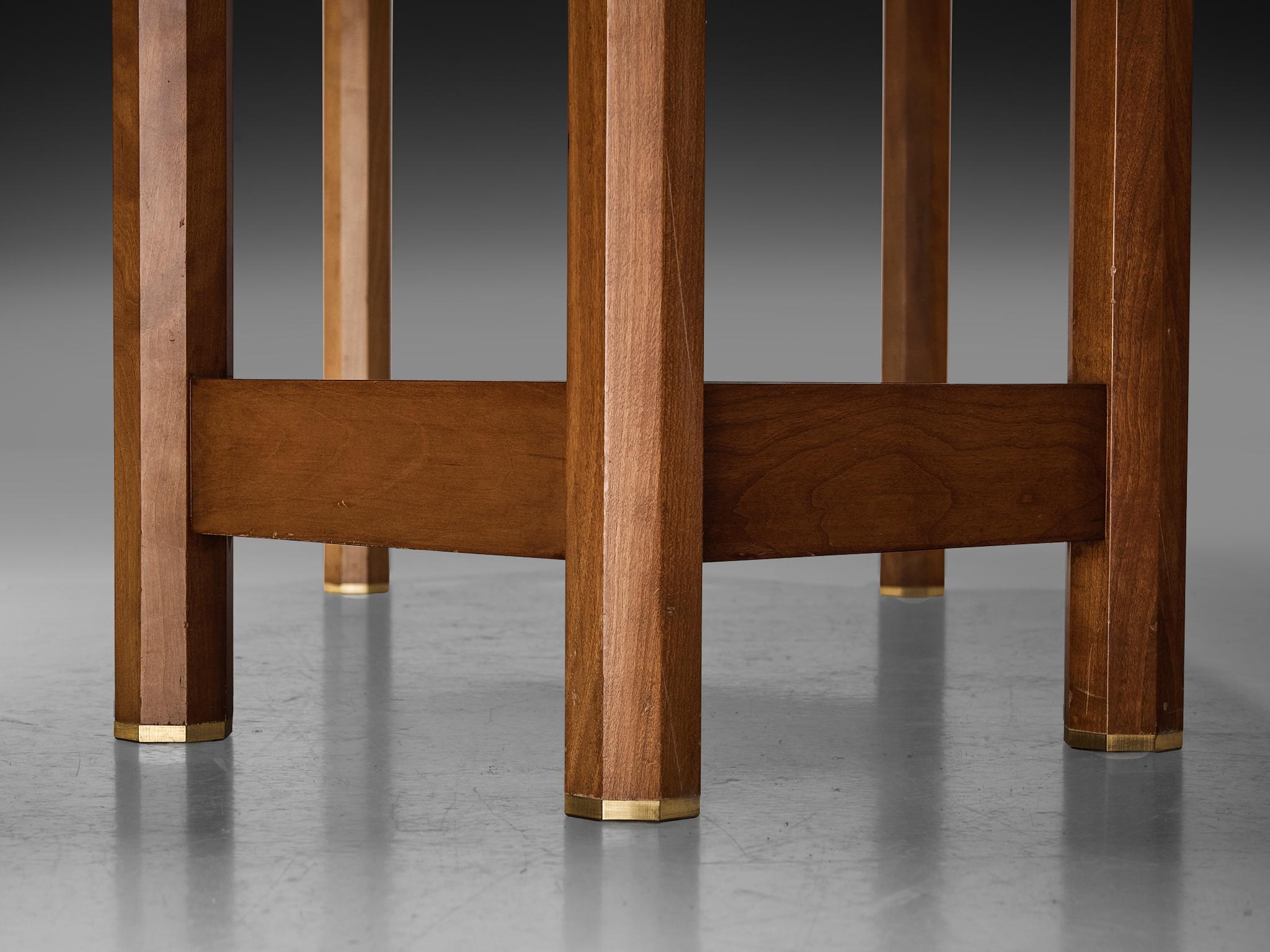Fin du 20e siècle Table de salle à manger rare Jan Vlug en bois en vente
