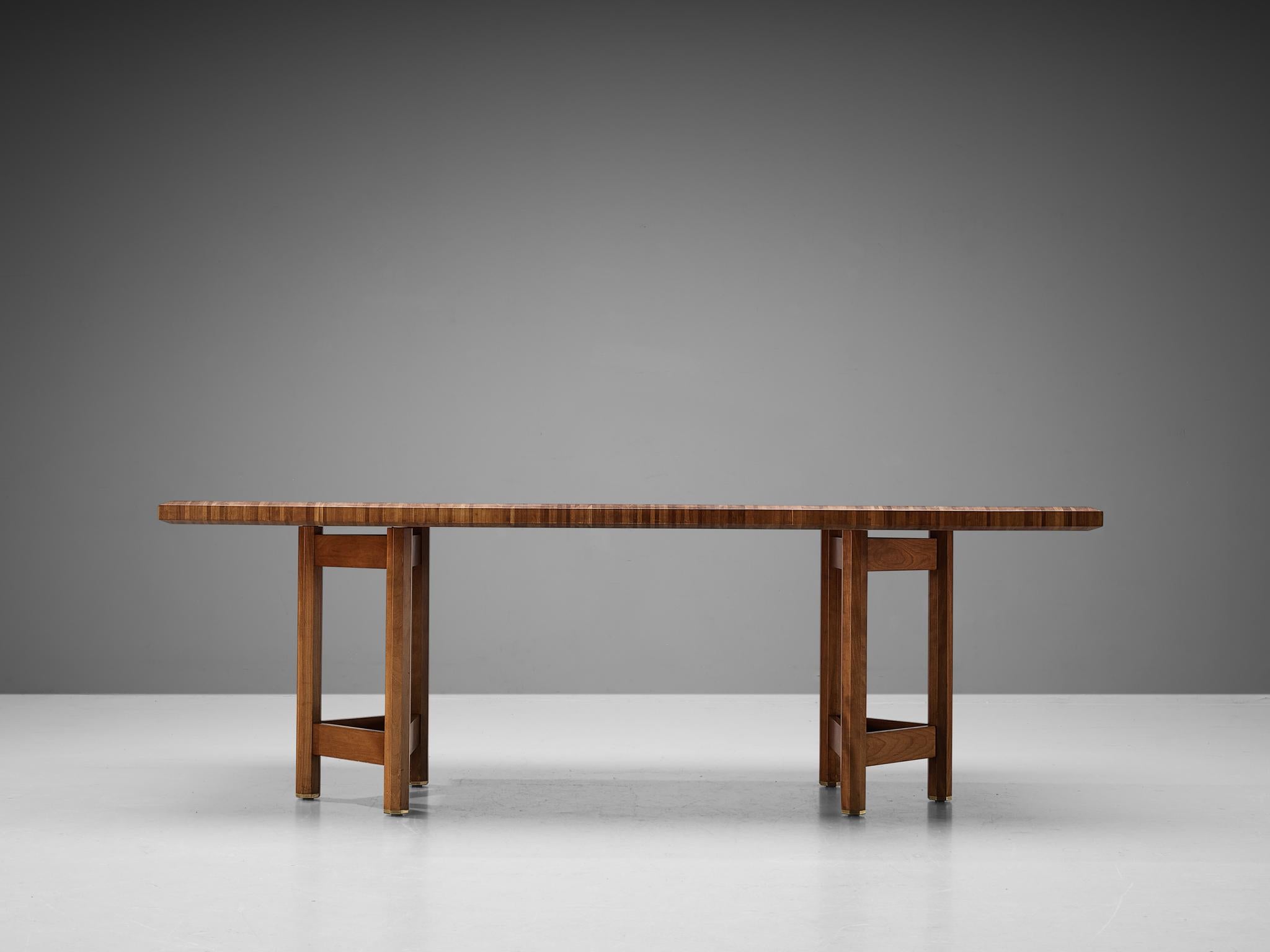 Jan Vlug Rare Dining Table in Wood  For Sale 2