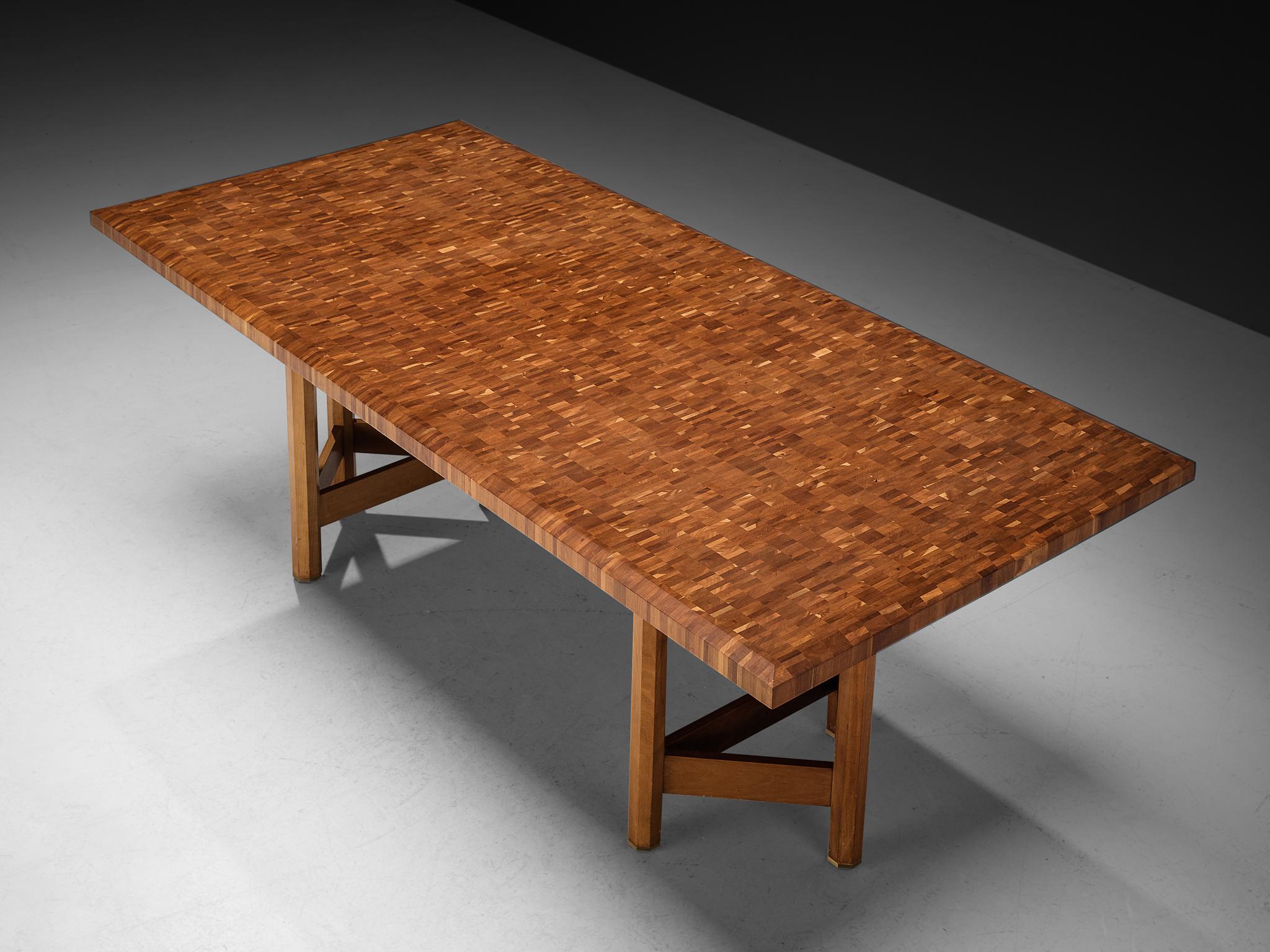 Table de salle à manger rare Jan Vlug en bois en vente 1