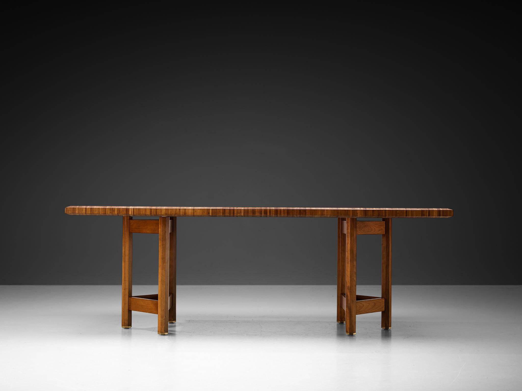 Table de salle à manger rare Jan Vlug en bois en vente 2