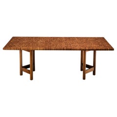 Jan Vlug Rare Dining Table in Wood
