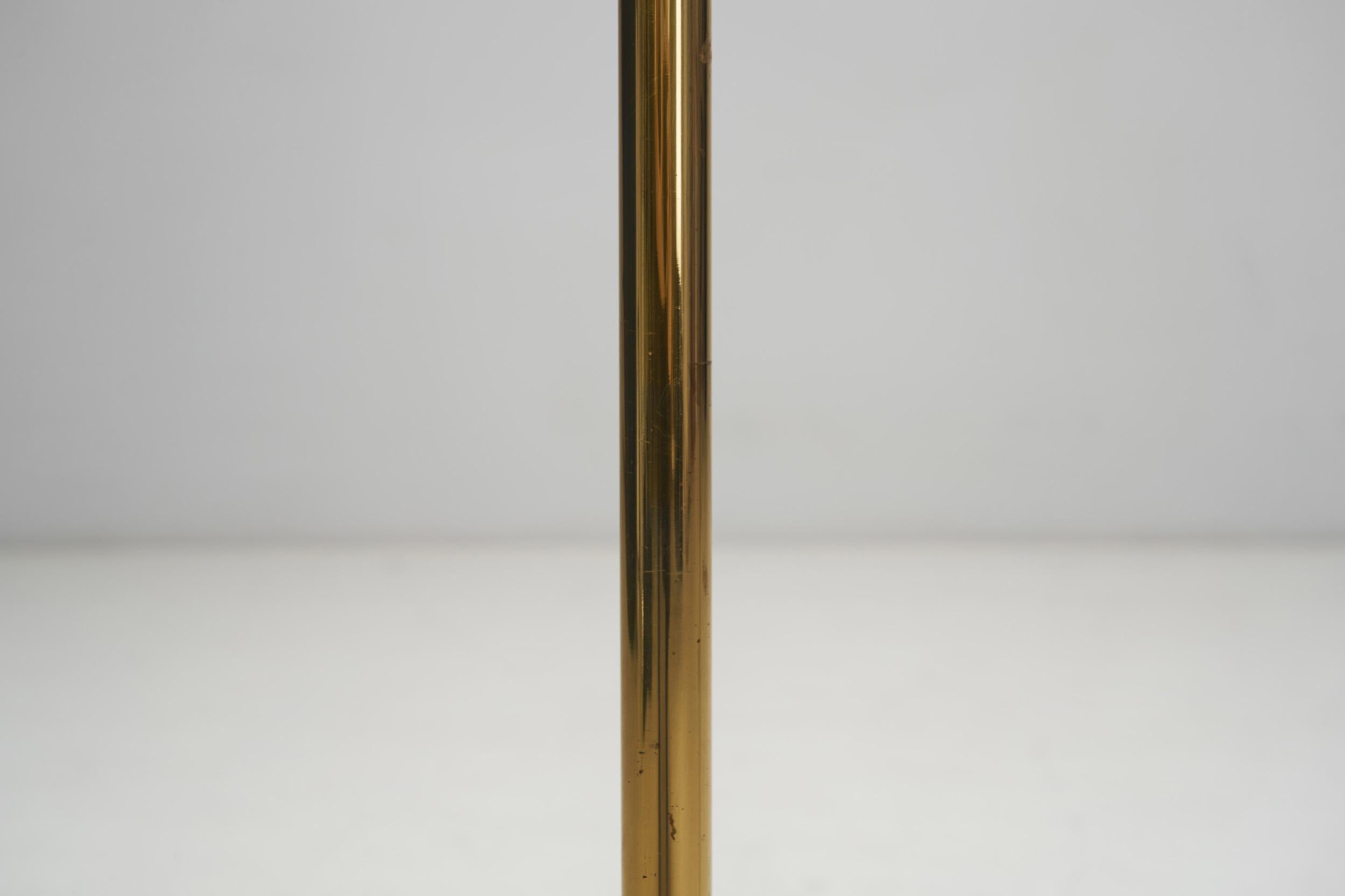 Jan Wickelgren Curved Brass Floor Lamp for Aneta Belysning AB, Sweden 1970s For Sale 8