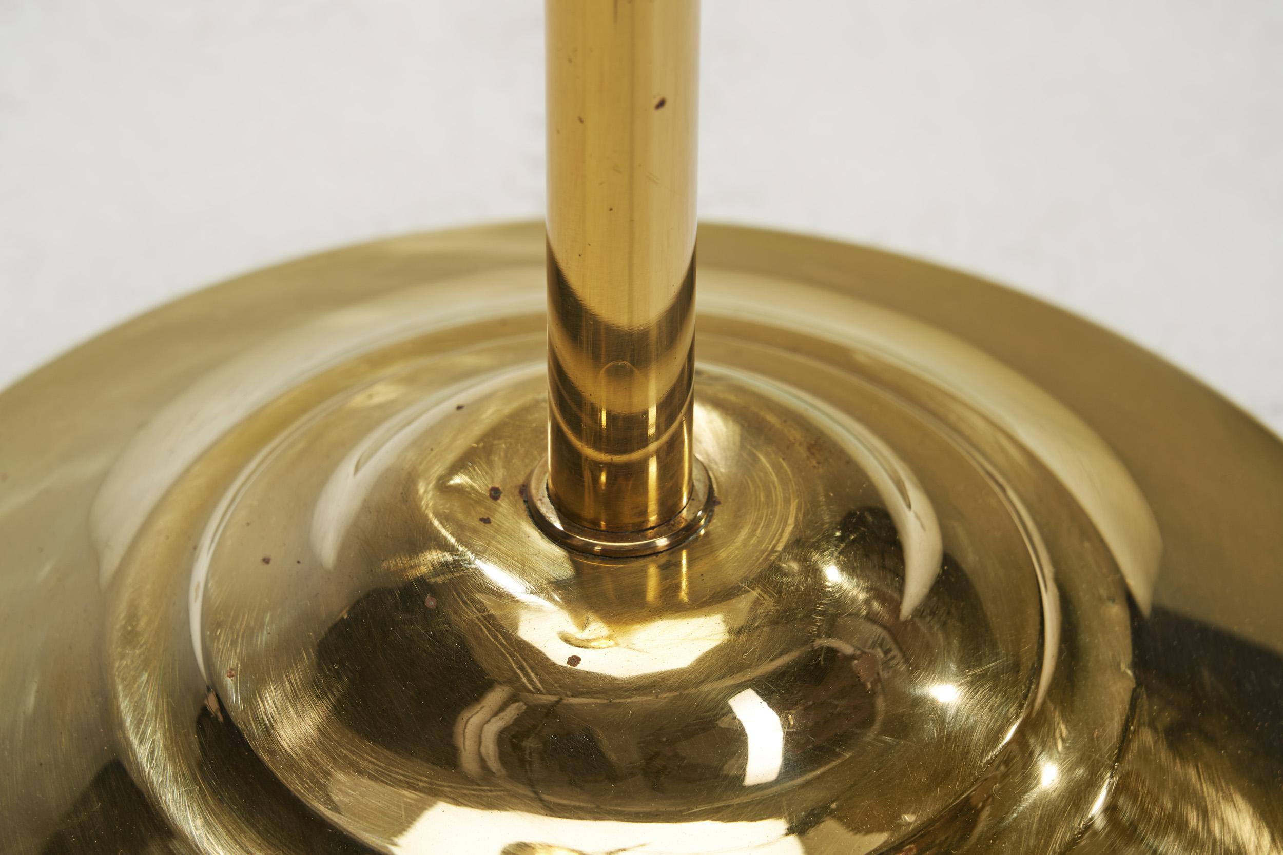 Jan Wickelgren Curved Brass Floor Lamp for Aneta Belysning AB, Sweden 1970s For Sale 10