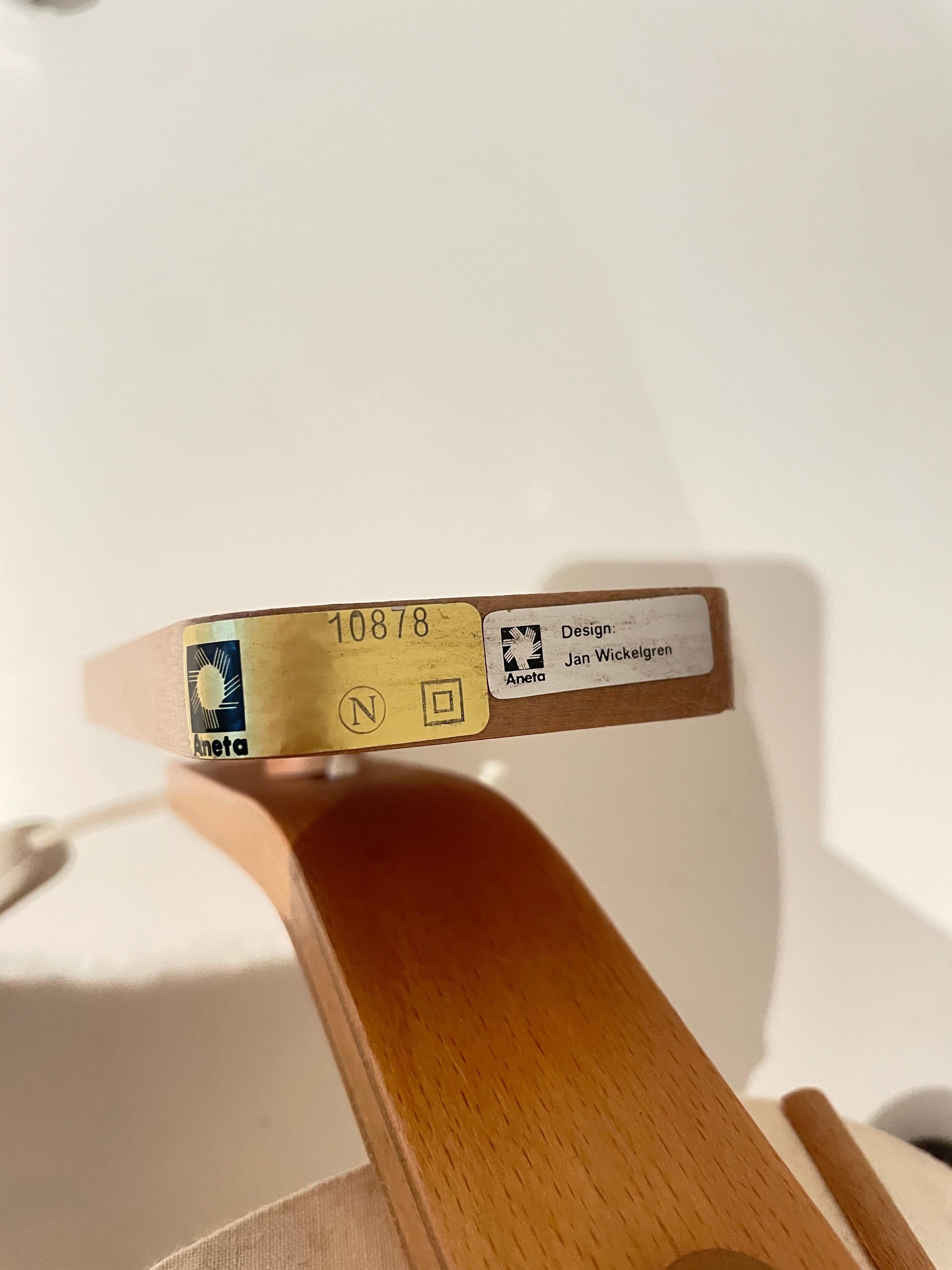 Jan Wickelgren Skandinavische moderne Wandlampen aus Buche, 1970er Jahre, Schweden im Angebot 1