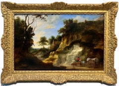Antique 17th century Jan Wildens - Countryside landscape - Rubens Flemish Old Master