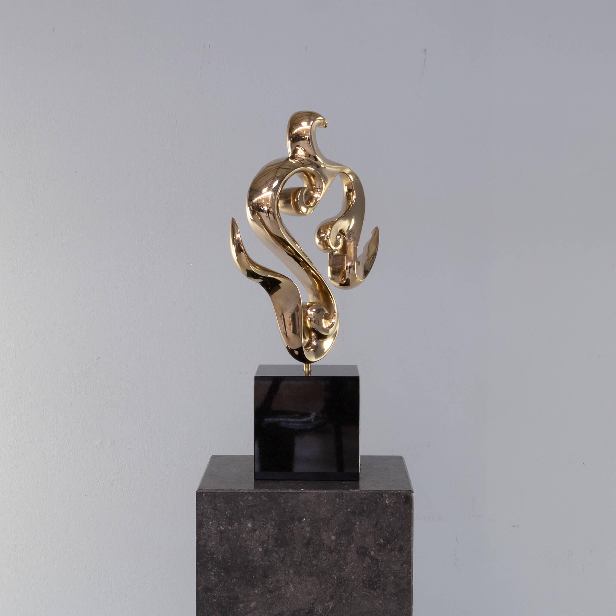 Modern Jan Willem Krijger ‘Flow’ Bronze Sculpture For Sale