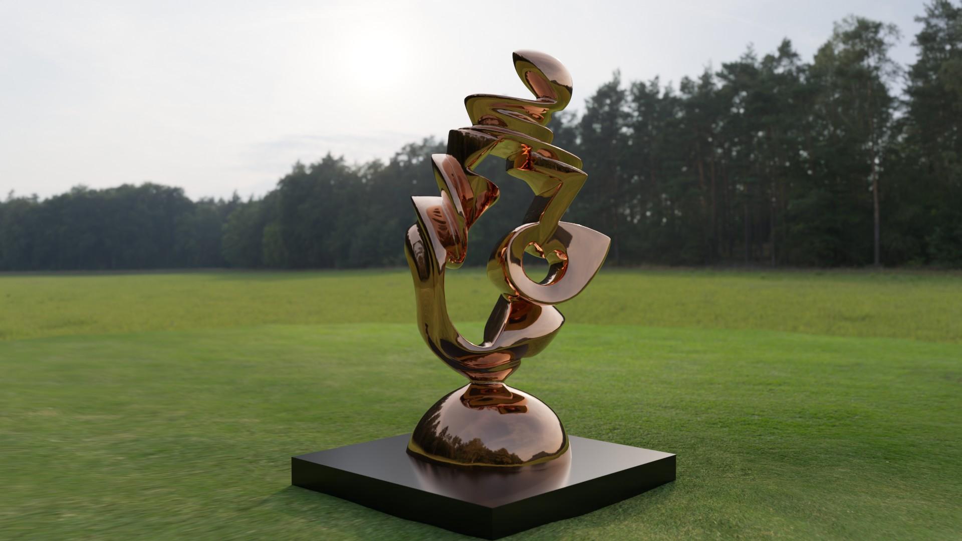 Jan Willem Krijger Abstract Sculpture – Expansion ( des Herzens )