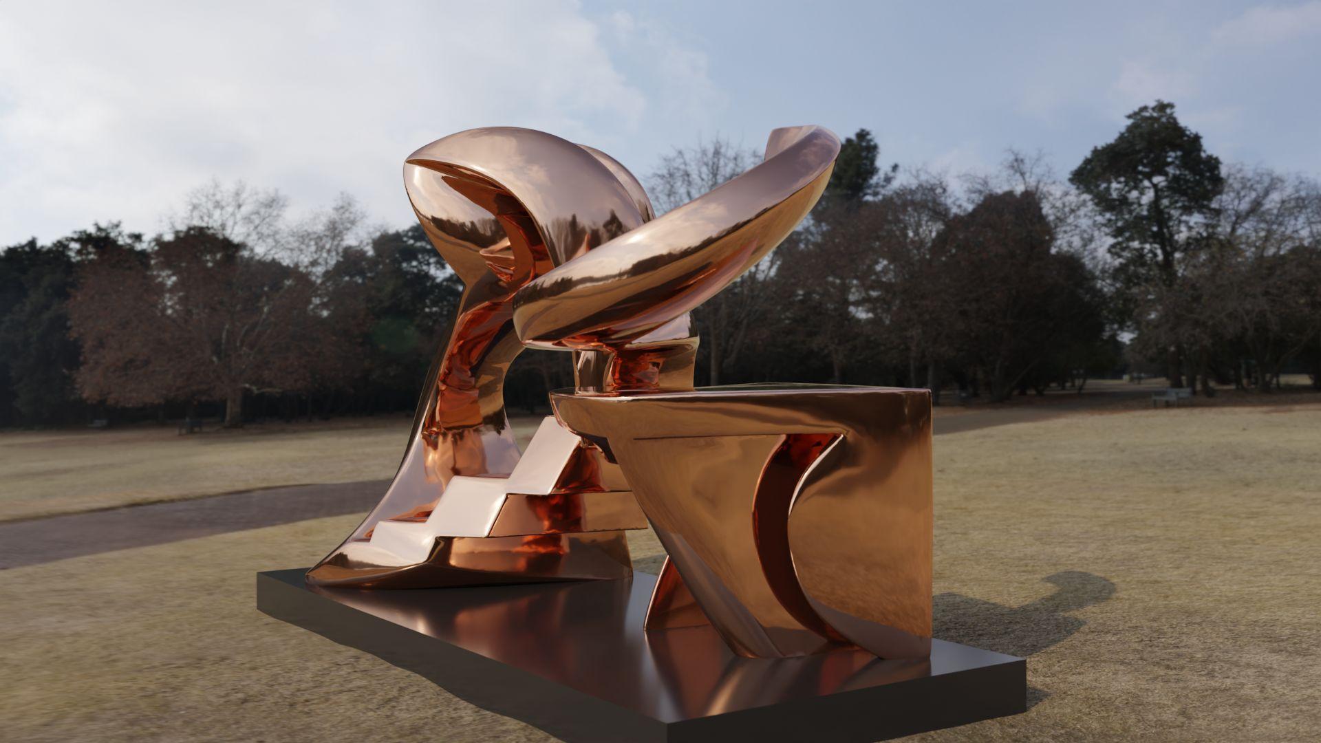 Modern Sphynx – Sculpture von Jan Willem Krijger