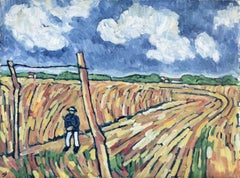 Homenaje, Pintura, Óleo sobre papel