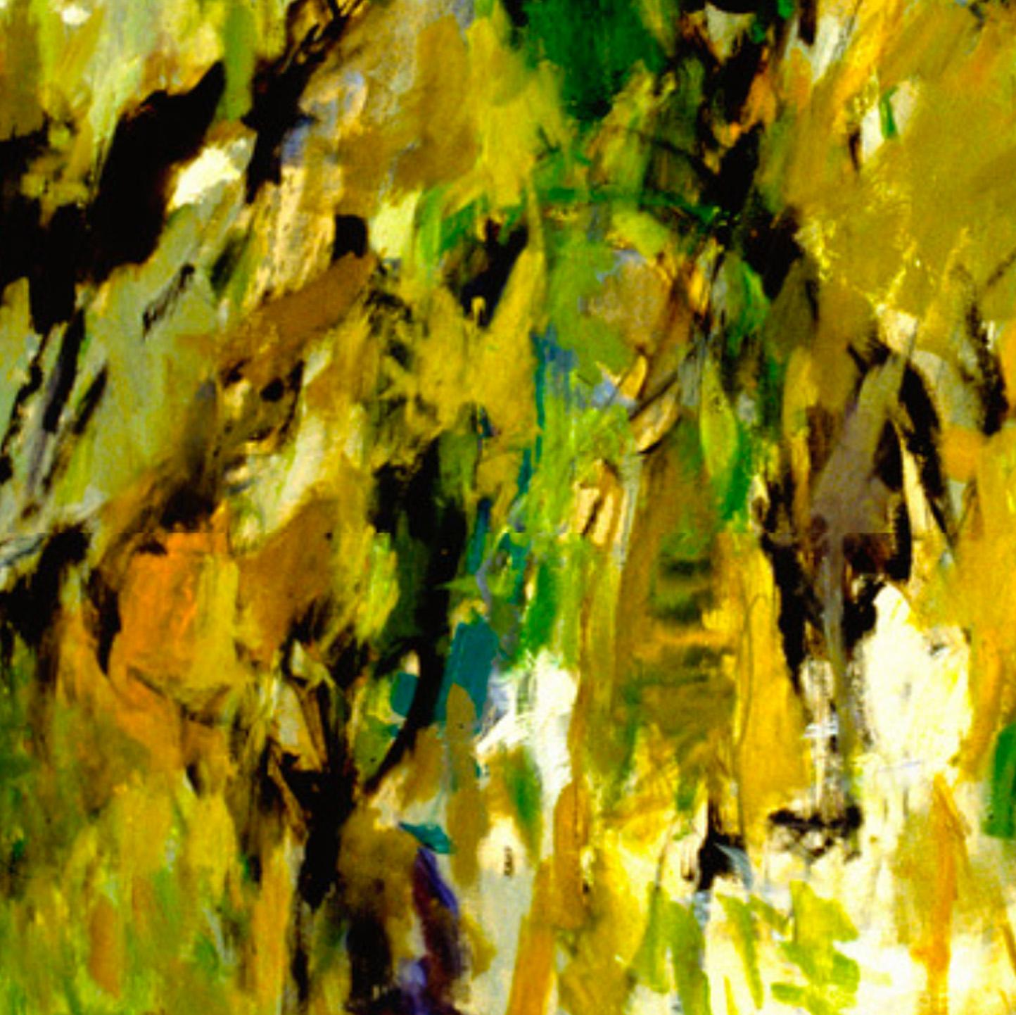 Springs : Oil painting on canvas - Painting by Jan Wunderman