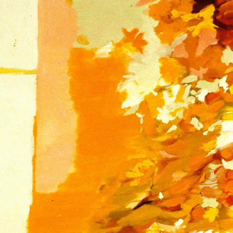 Zinnias: Ölgemälde auf Leinwand (Zeitgenössisch), Painting, von Jan Wunderman