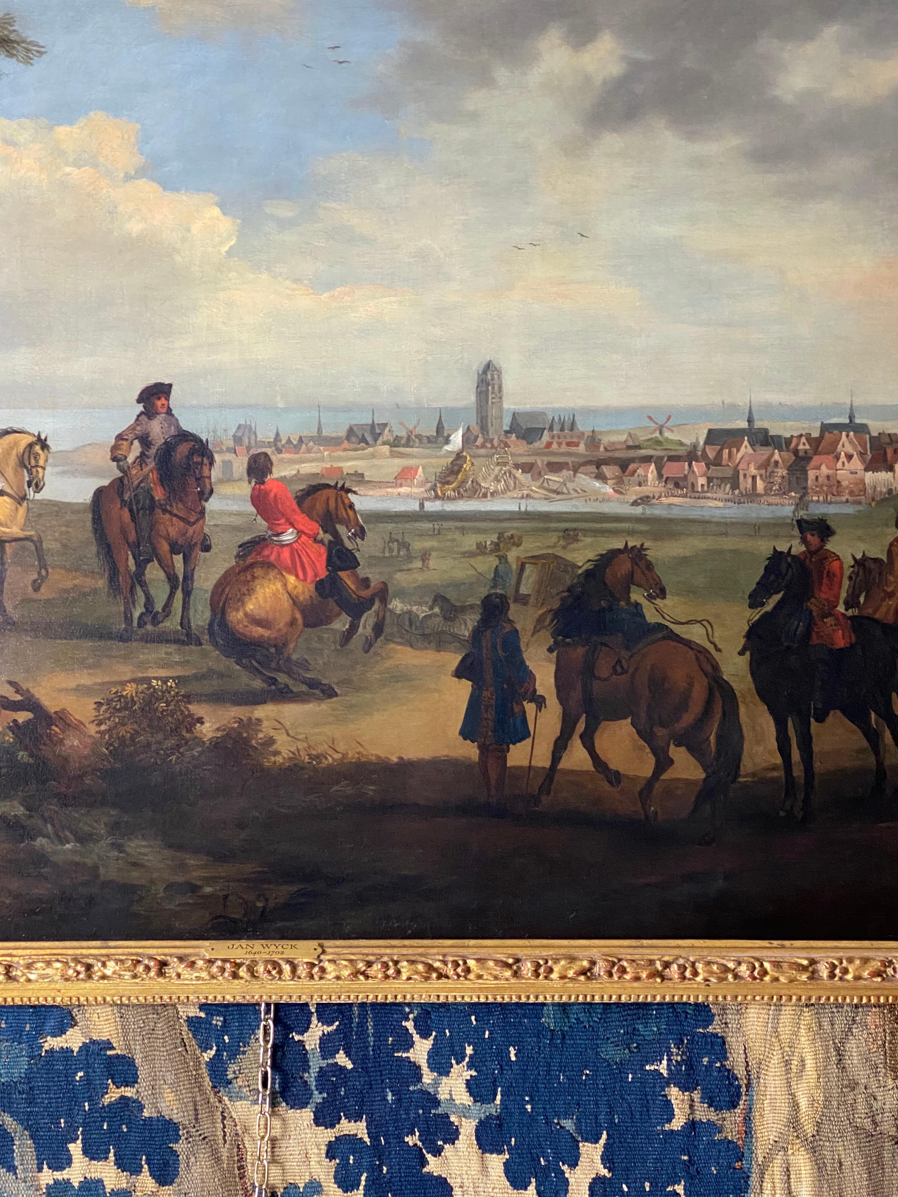 Early 18th Century Equestrian Oil For Sale 2