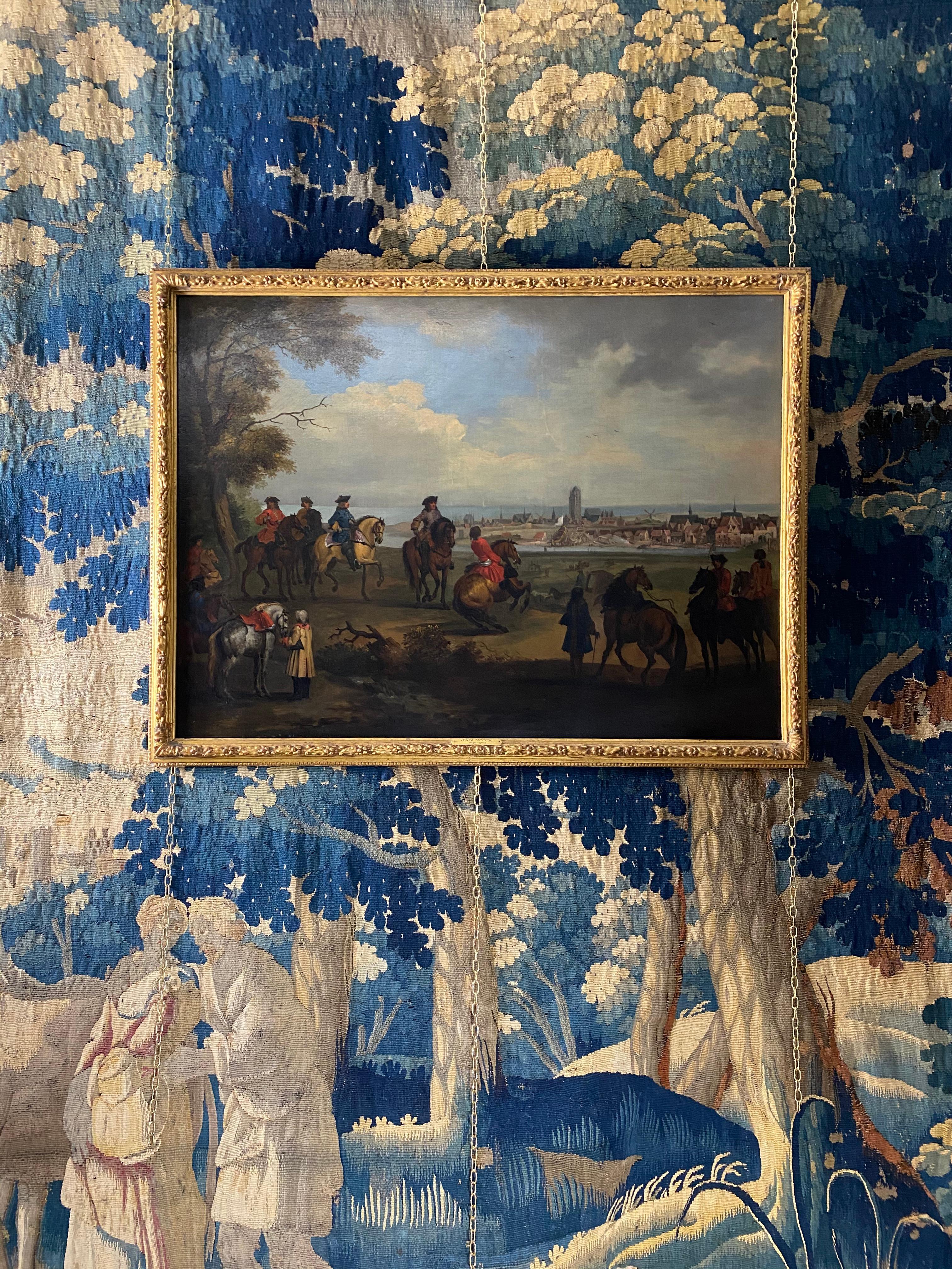 Early 18th Century Equestrian Oil For Sale 3