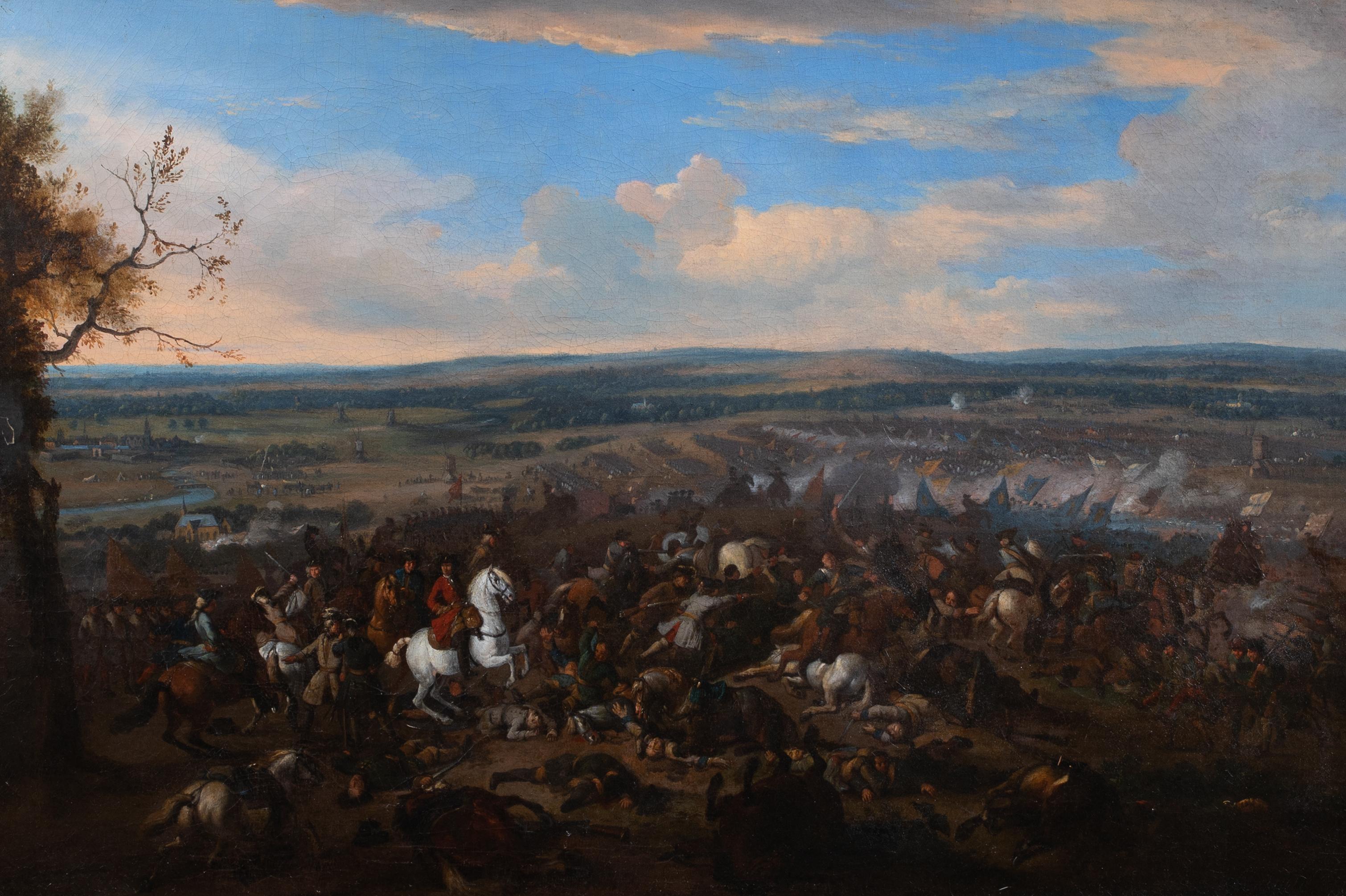 William III At The Battle Of The Boyne, 1690, 17th Century - Painting by Jan Wyck