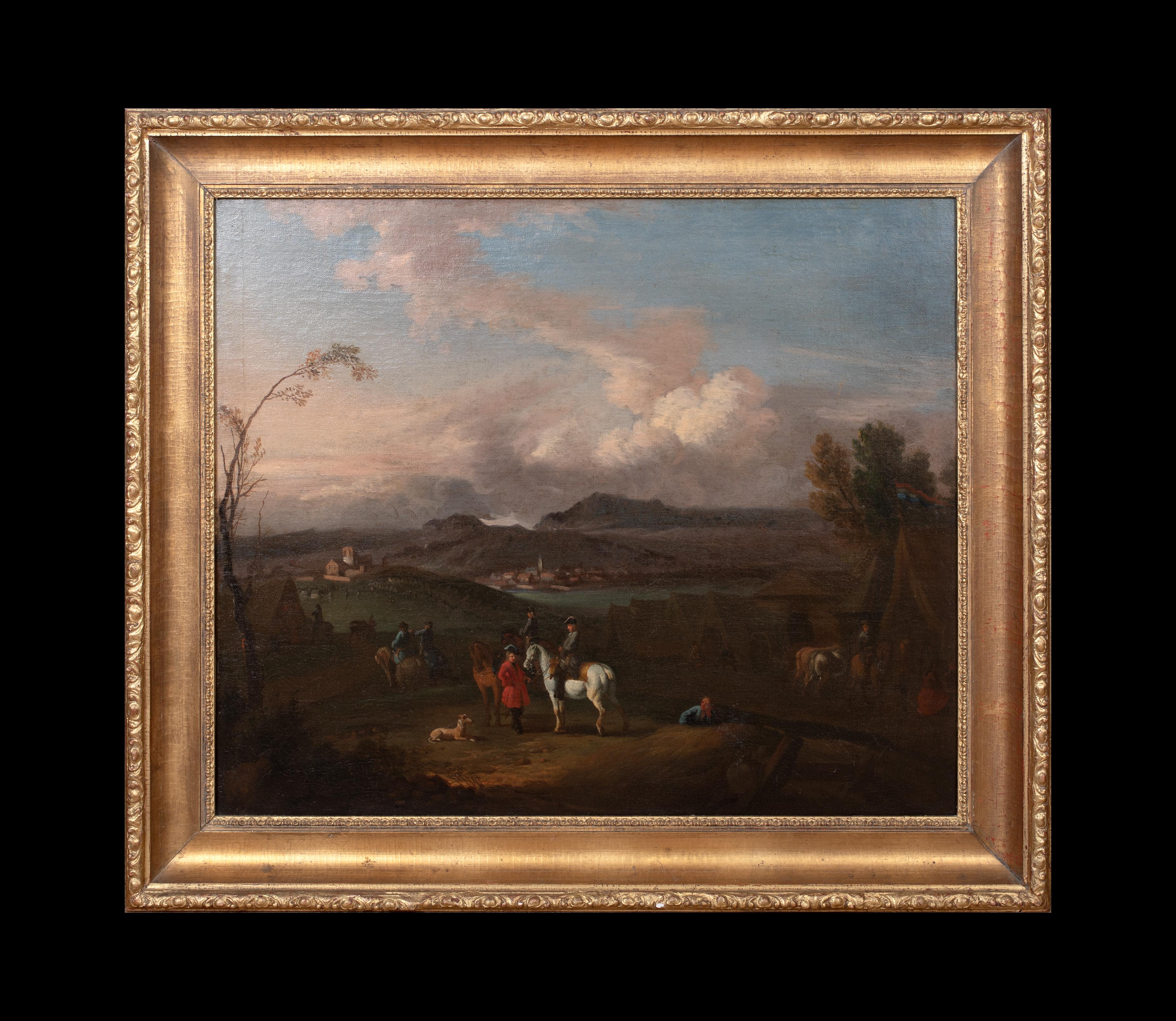 William III & Generäle, Schlacht am Boyne (1690), 17. Jahrhundert – Painting von Jan Wyck