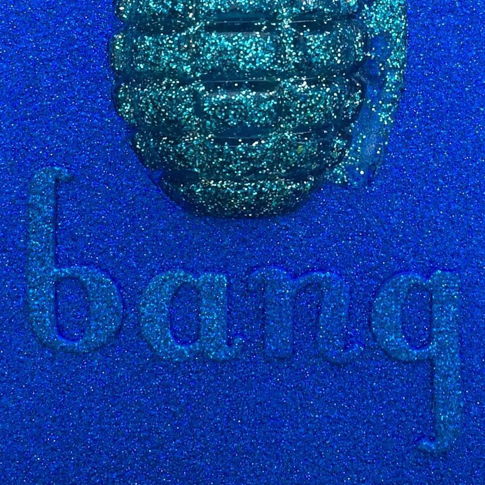 Bang Blue Original, Handcast, Resin from an Antique Grenade, Personally Signed 1