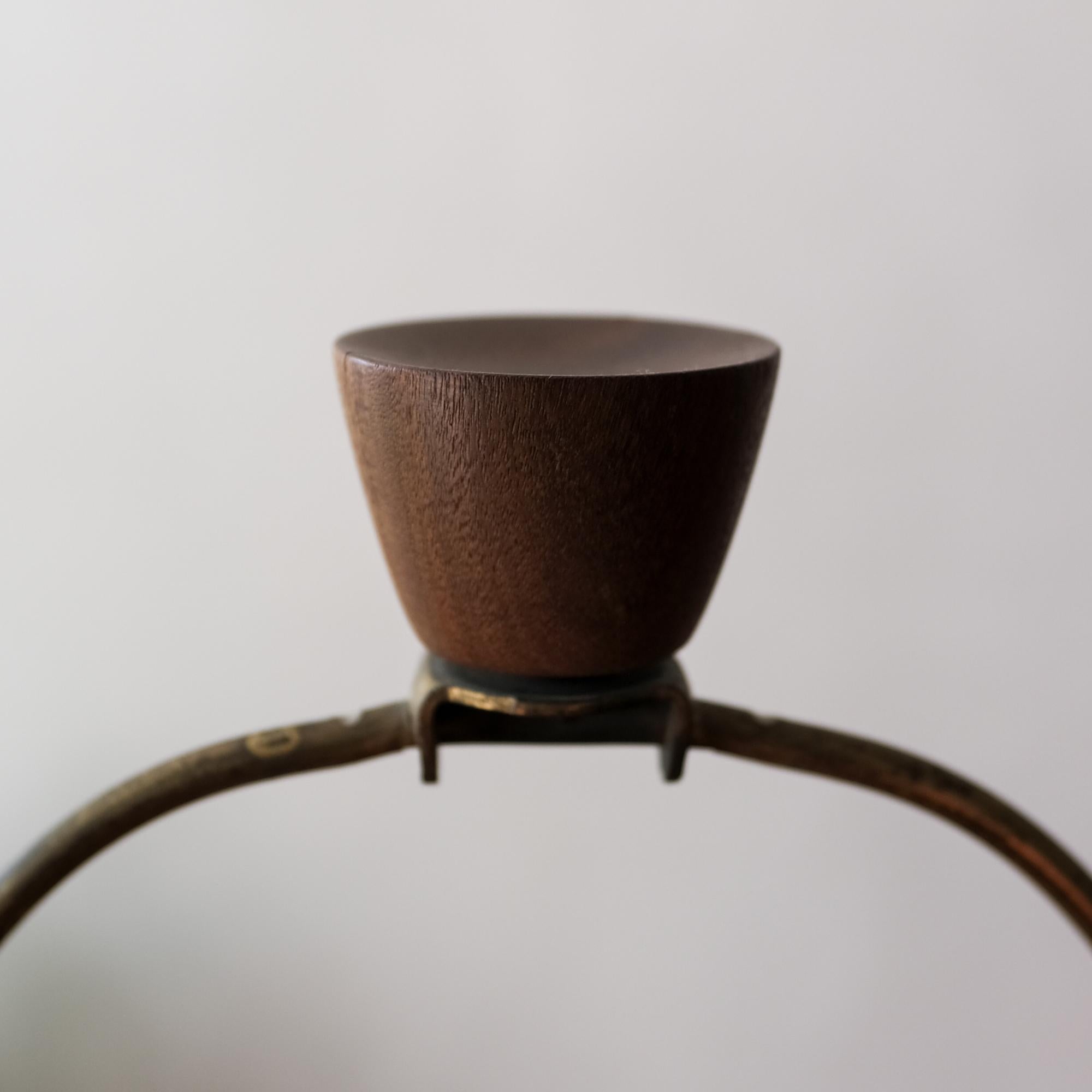 Pottery Jane and Gordon Martz Ceramic and Walnut Table Lamps