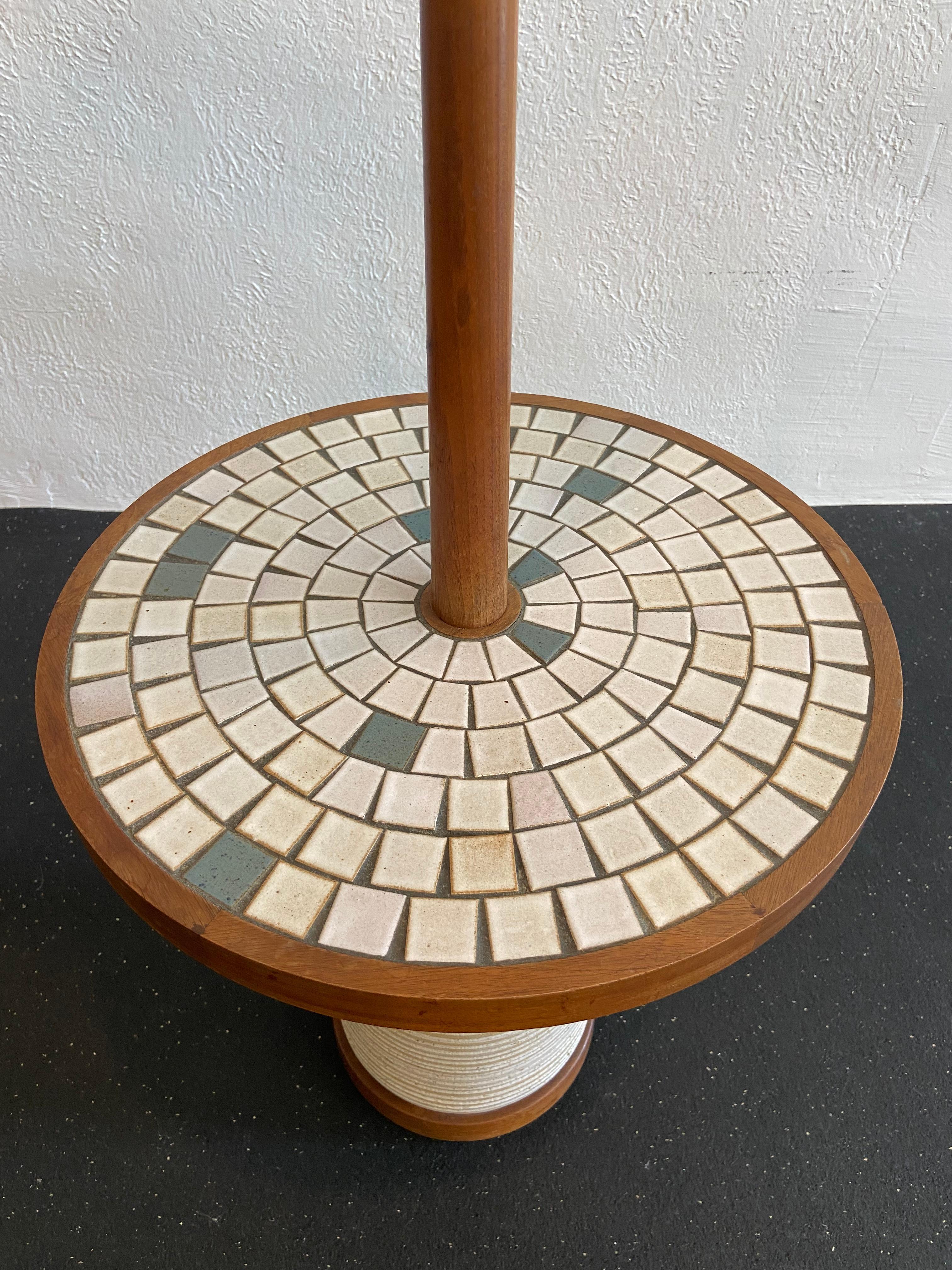Jane and Gordon Martz Ceramic Floor Lamp with Table 1