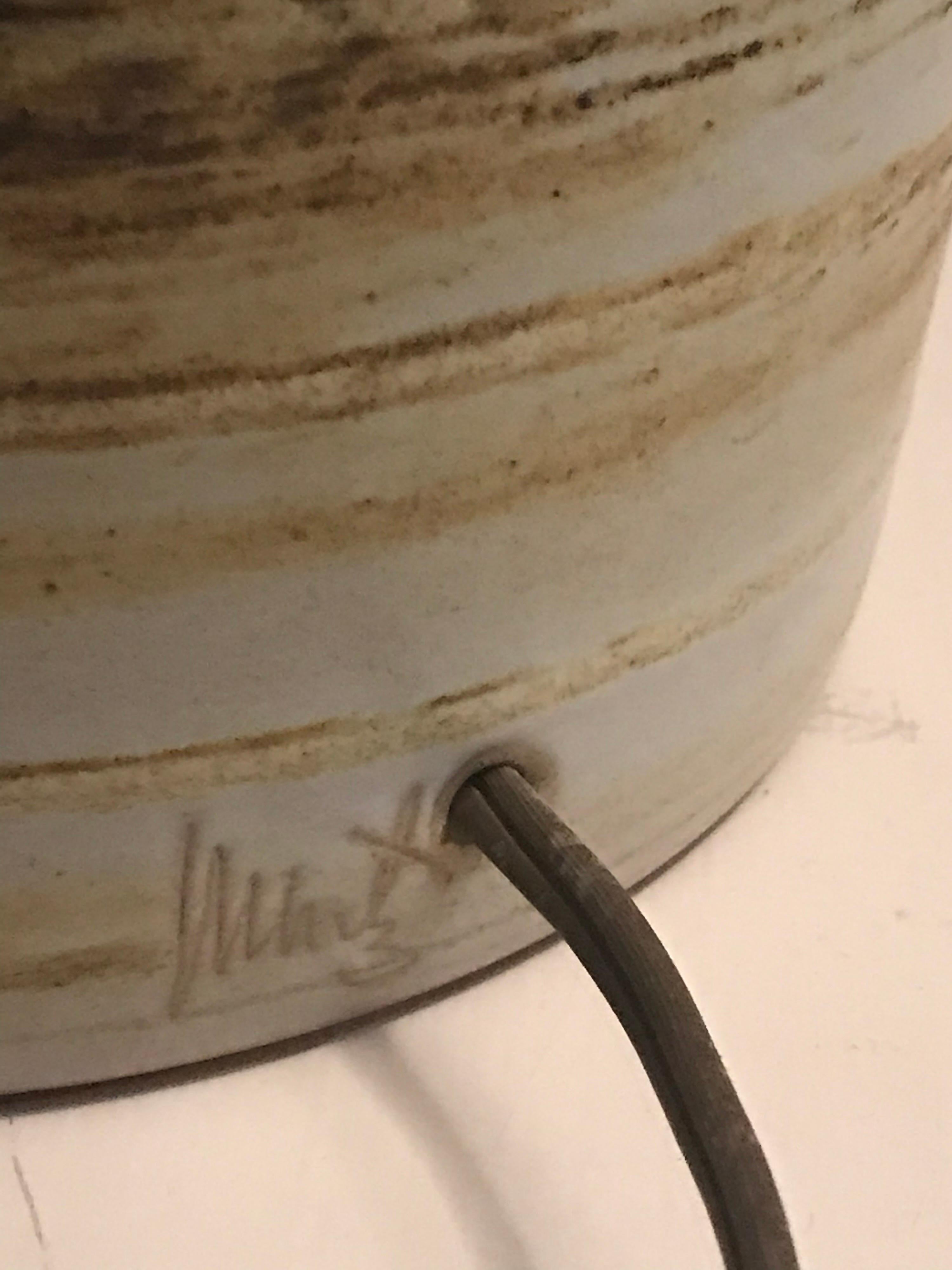 Jane and Gordon Martz Ceramic Lamp for Marshall Studios In Good Condition In St.Petersburg, FL