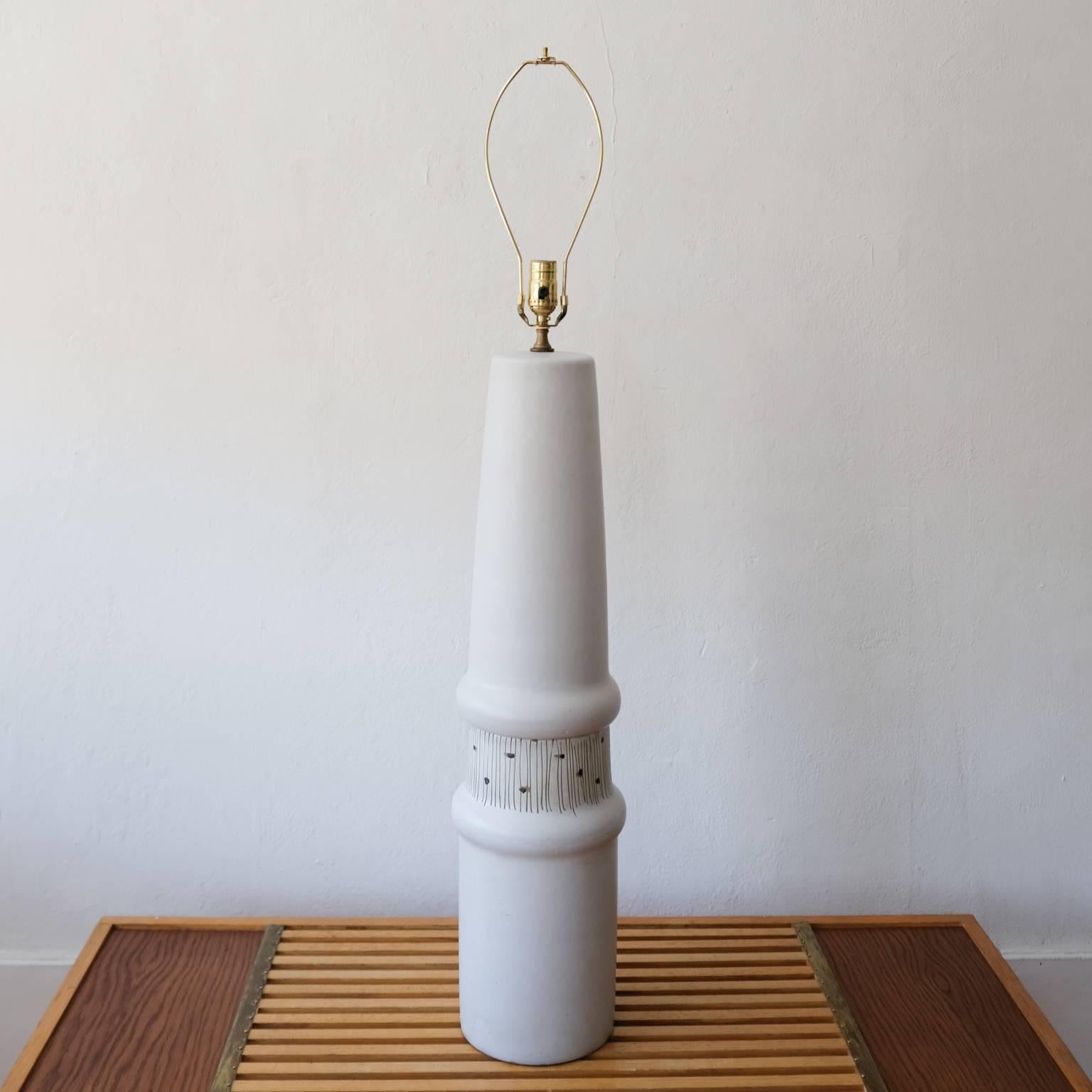 Jane and Gordon Martz Ceramic Lamp In Excellent Condition In San Diego, CA