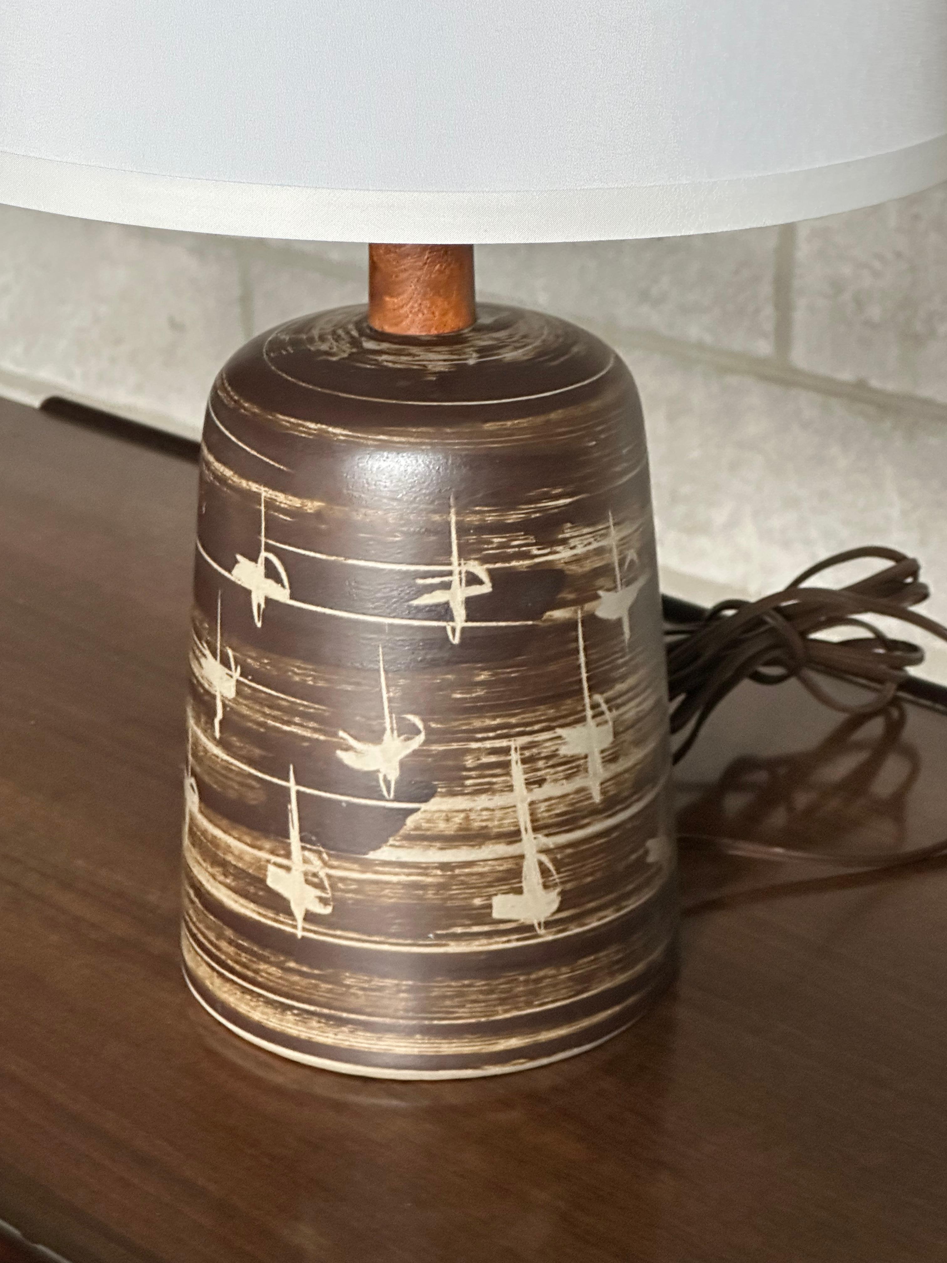 American Jane and Gordon Martz Ceramic Table Lamp for Marshall Studios