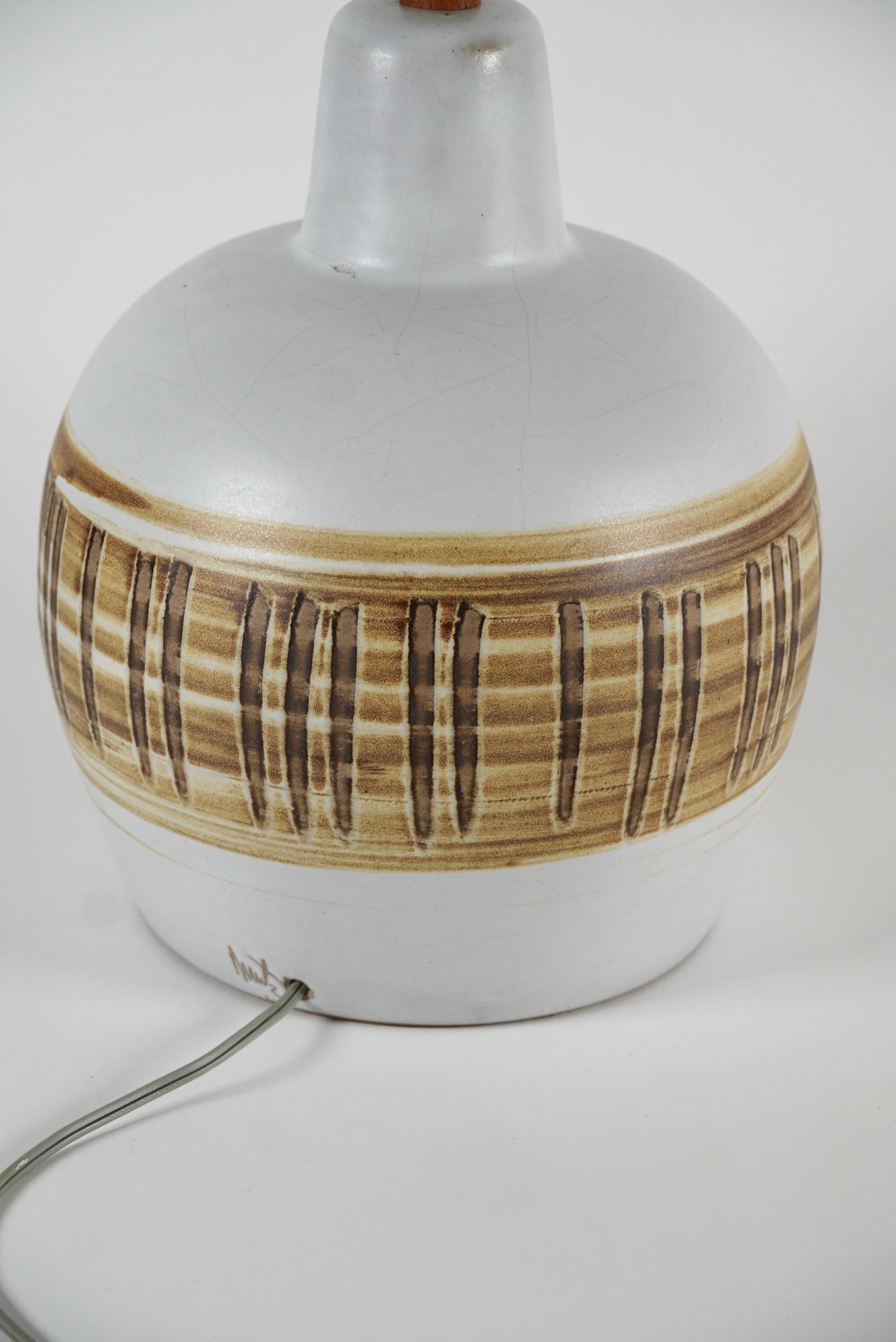 Hand-Crafted Jane and Gordon Martz Ceramic Table Lamp for Marshall Studios For Sale
