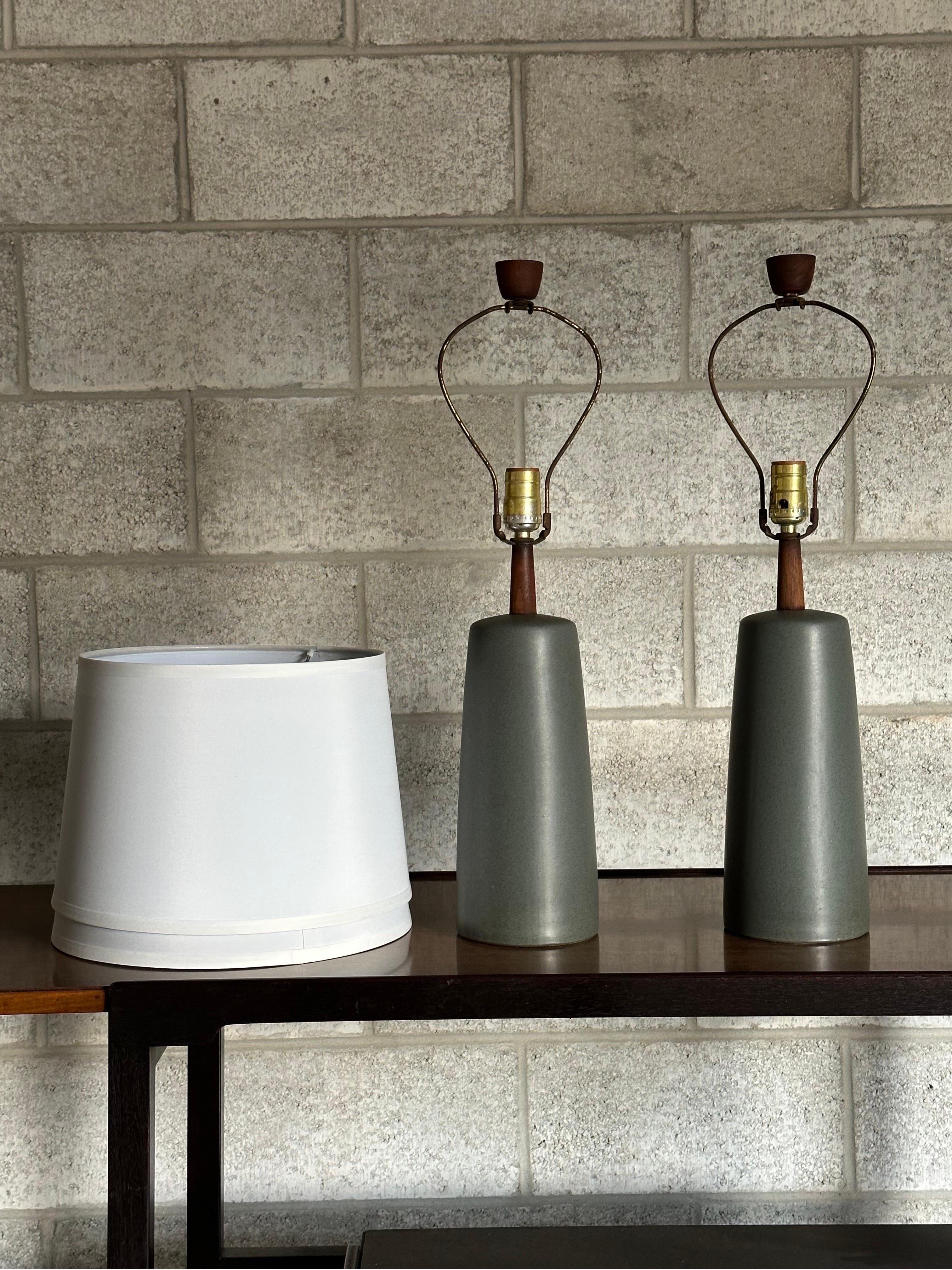 American Martz Lamps by Jane and Gordon Martz for Marshall Studios, Ceramic Table Lamps For Sale
