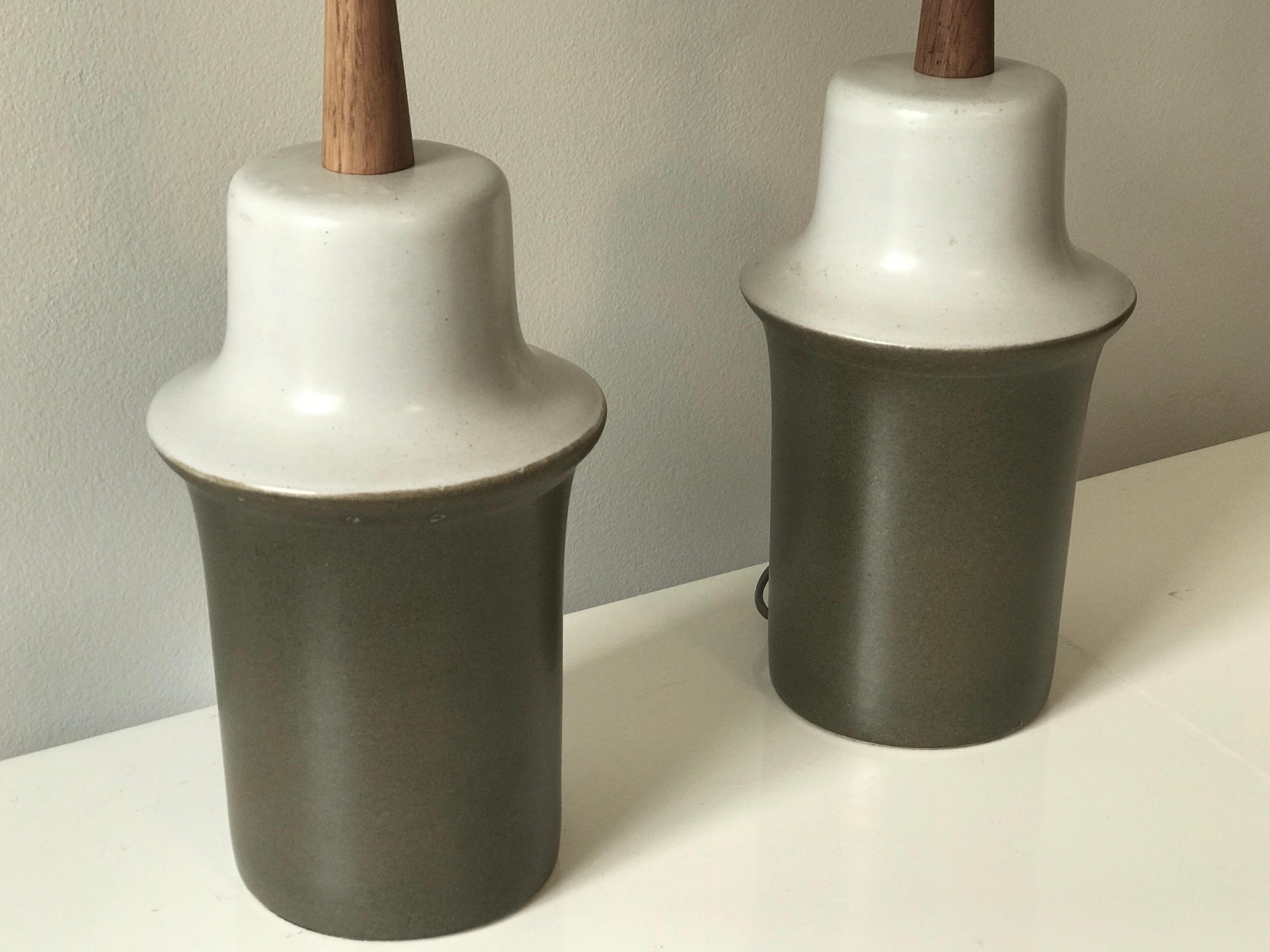 Mid-Century Modern Jane and Gordon Martz Ceramic Table Lamps