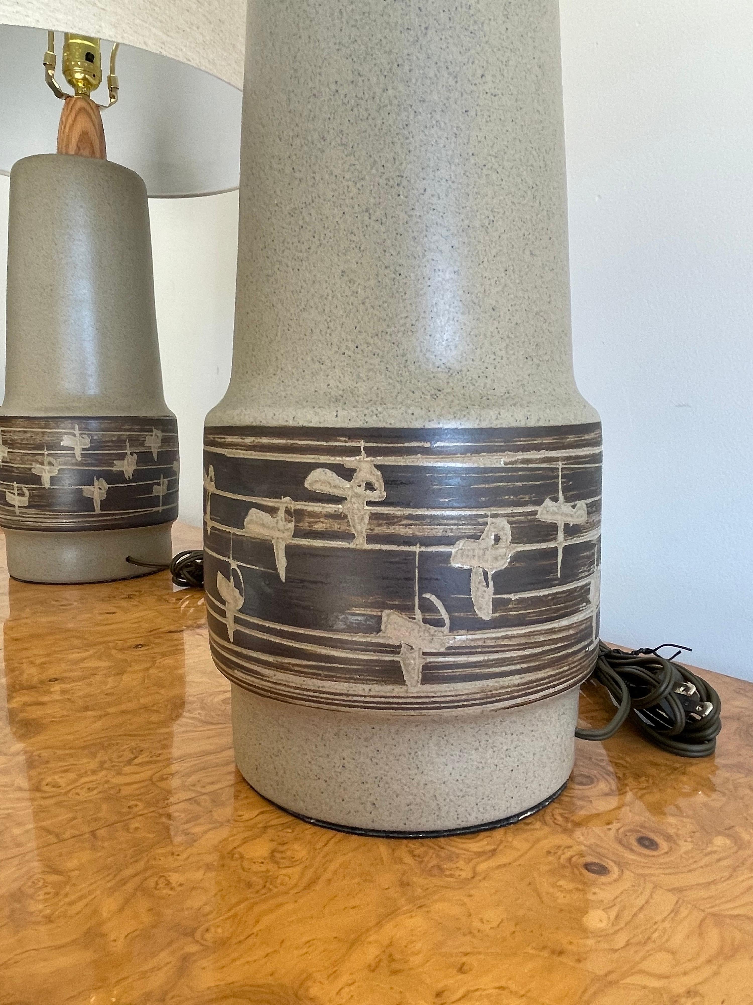 Keramik-Tischlampen von Gordon Martz im Zustand „Gut“ im Angebot in St.Petersburg, FL