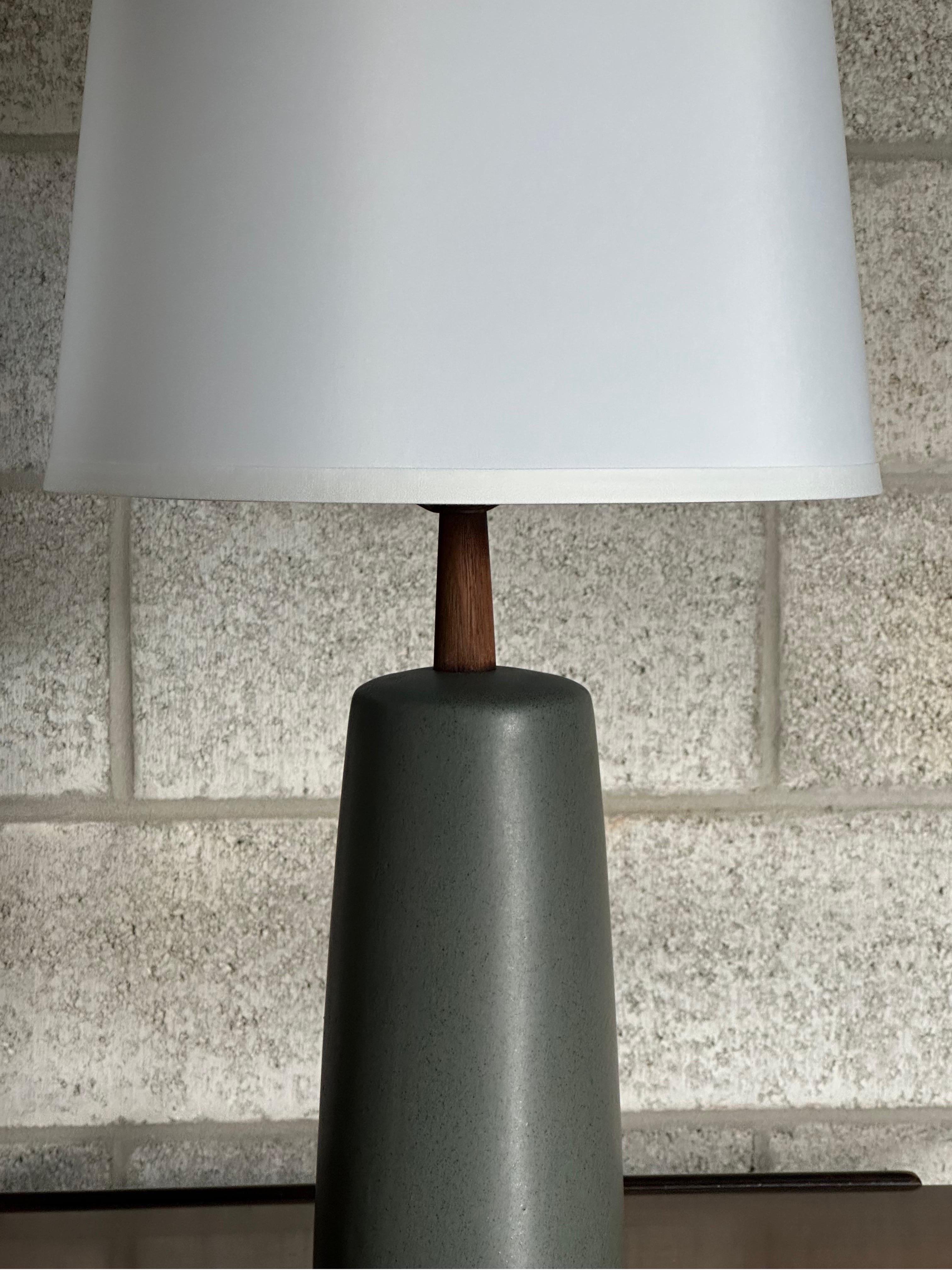 Walnut Martz Lamps by Jane and Gordon Martz for Marshall Studios, Ceramic Table Lamps For Sale