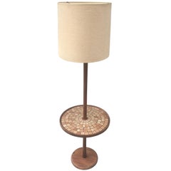Jane and Gordon Martz Floor Lamp with Tile Side Table