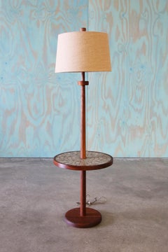 Jane and Gordon Martz Floor Lamp with Tile Table Mid Century Modern